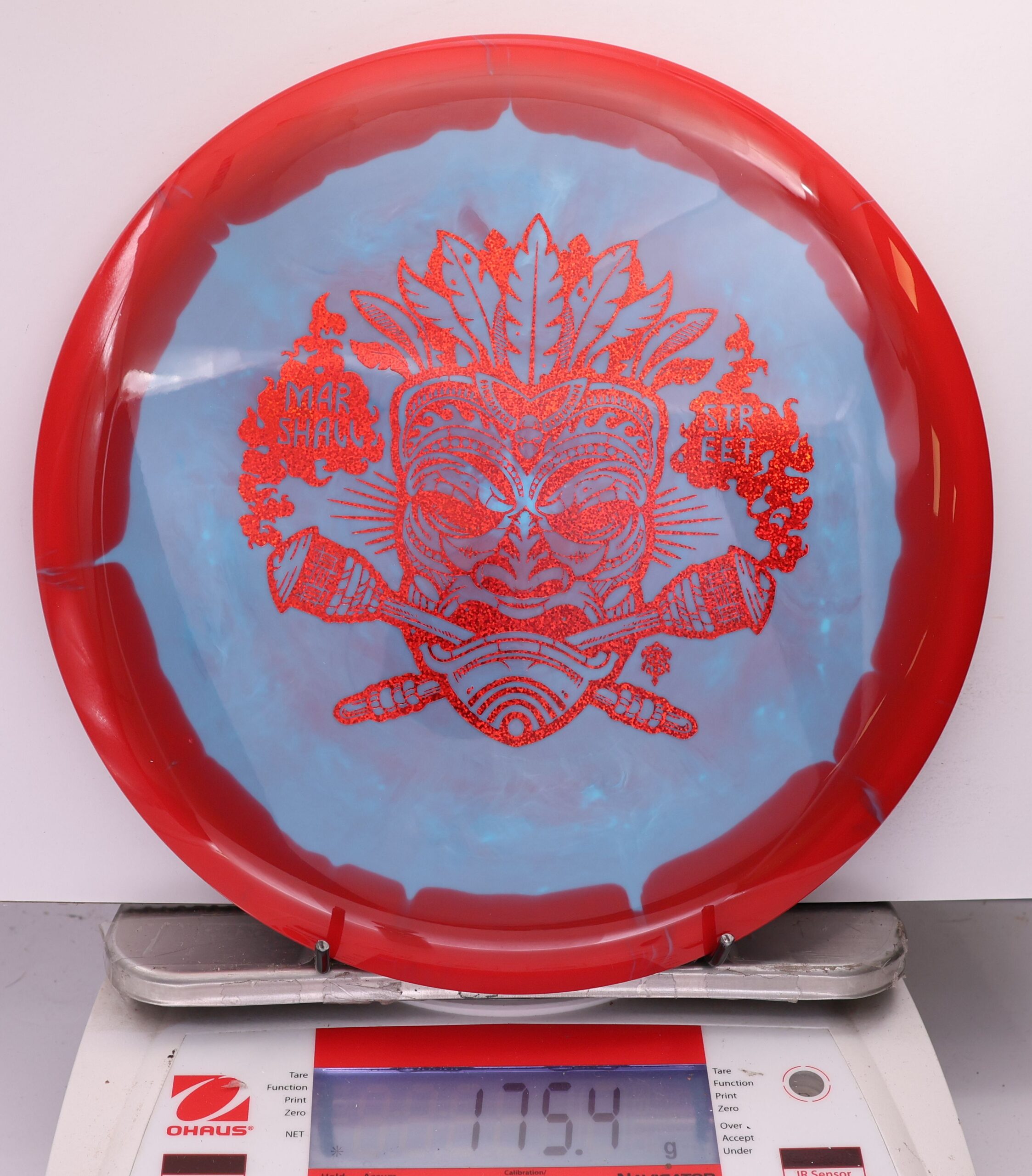 537466 Halo Star Rollo, Marshall Street Tiki Mask - #12 Red-Blue, 175