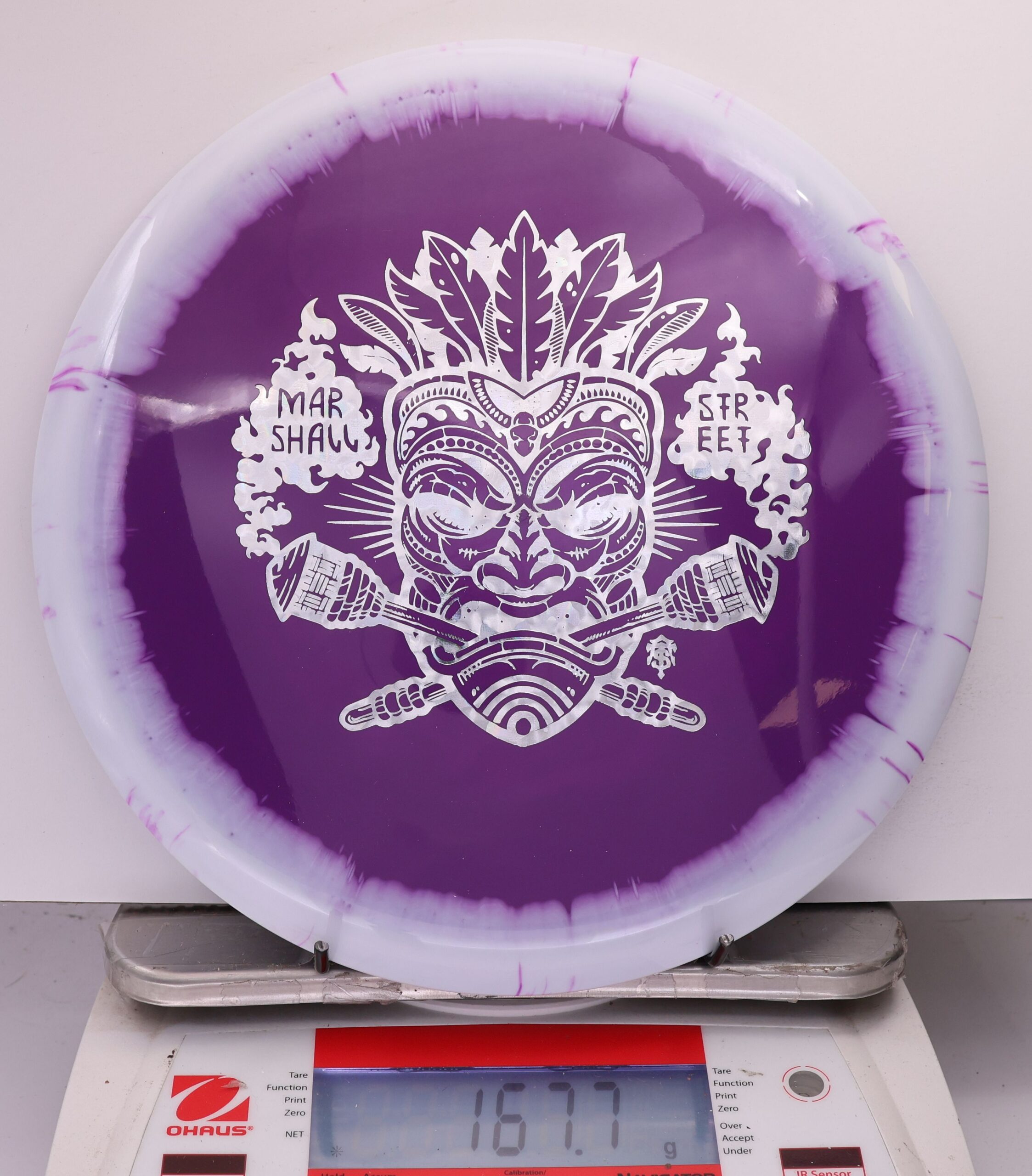 537491 Halo Star Rollo, Marshall Street Tiki Mask - #18 White-Purple, 168
