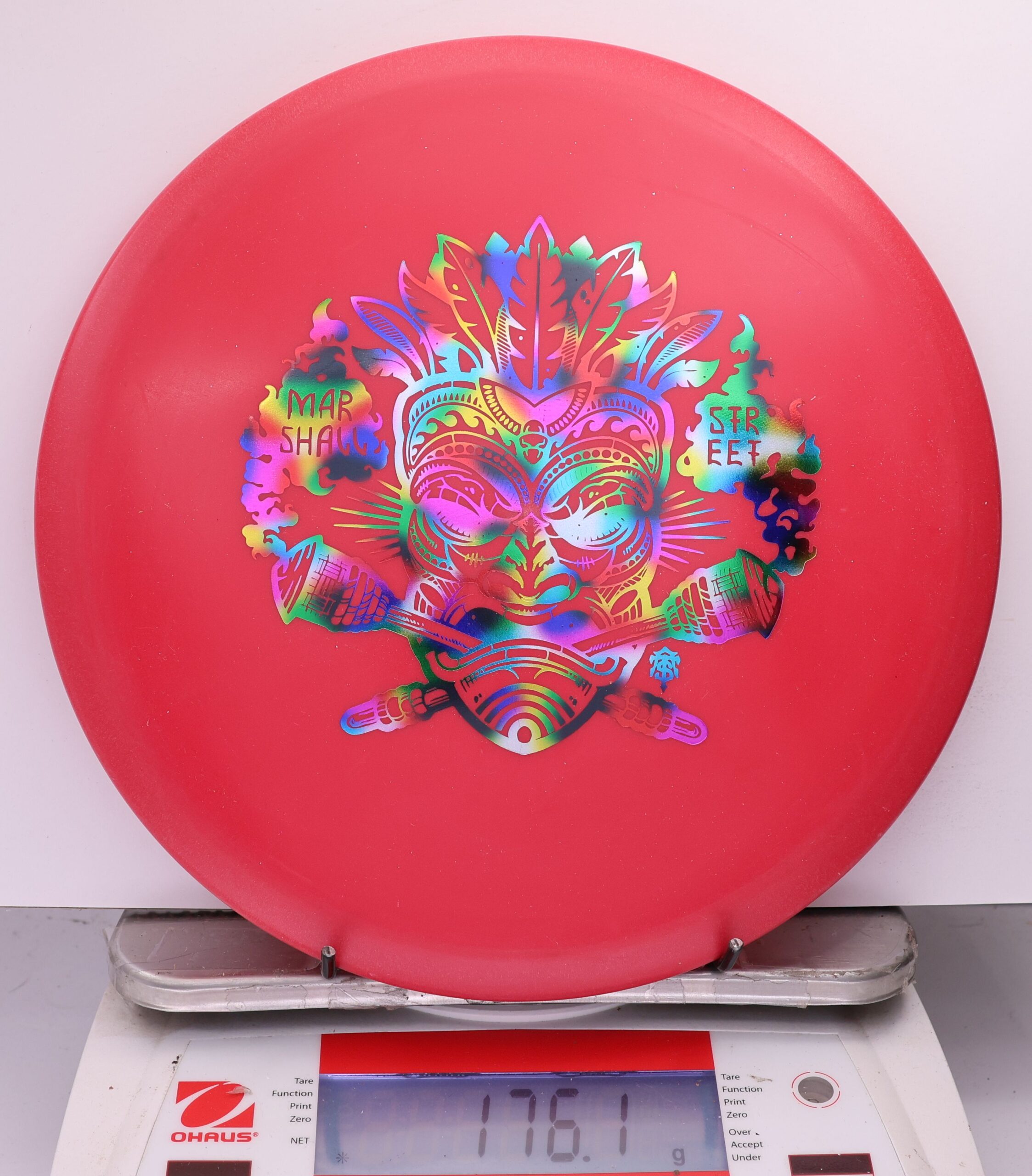 537587 DX FLAT TOP Roc, Marshall Street Tiki Mask - #13 Red, 176