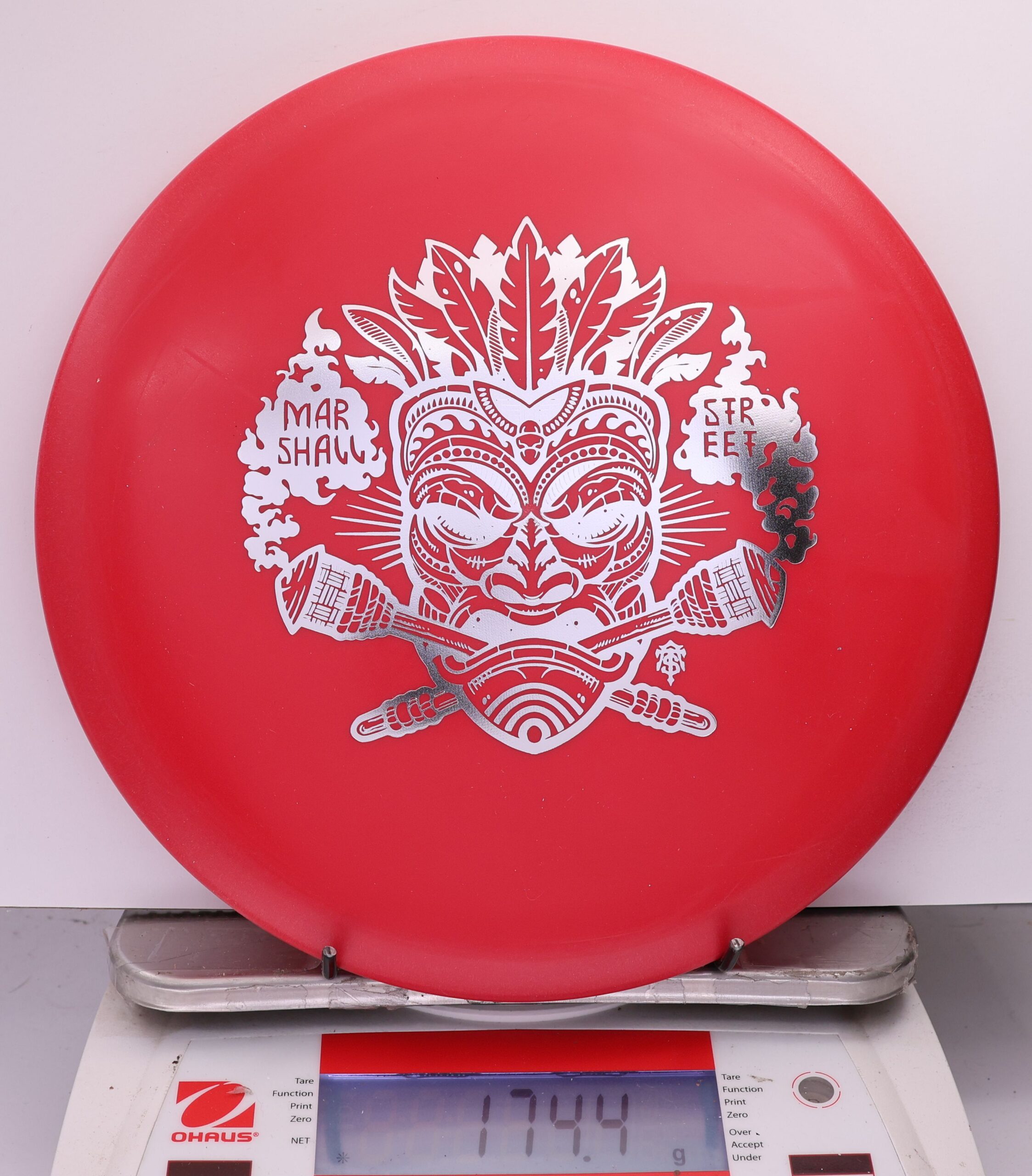 537588 DX FLAT TOP Roc, Marshall Street Tiki Mask - #14 Red, 174