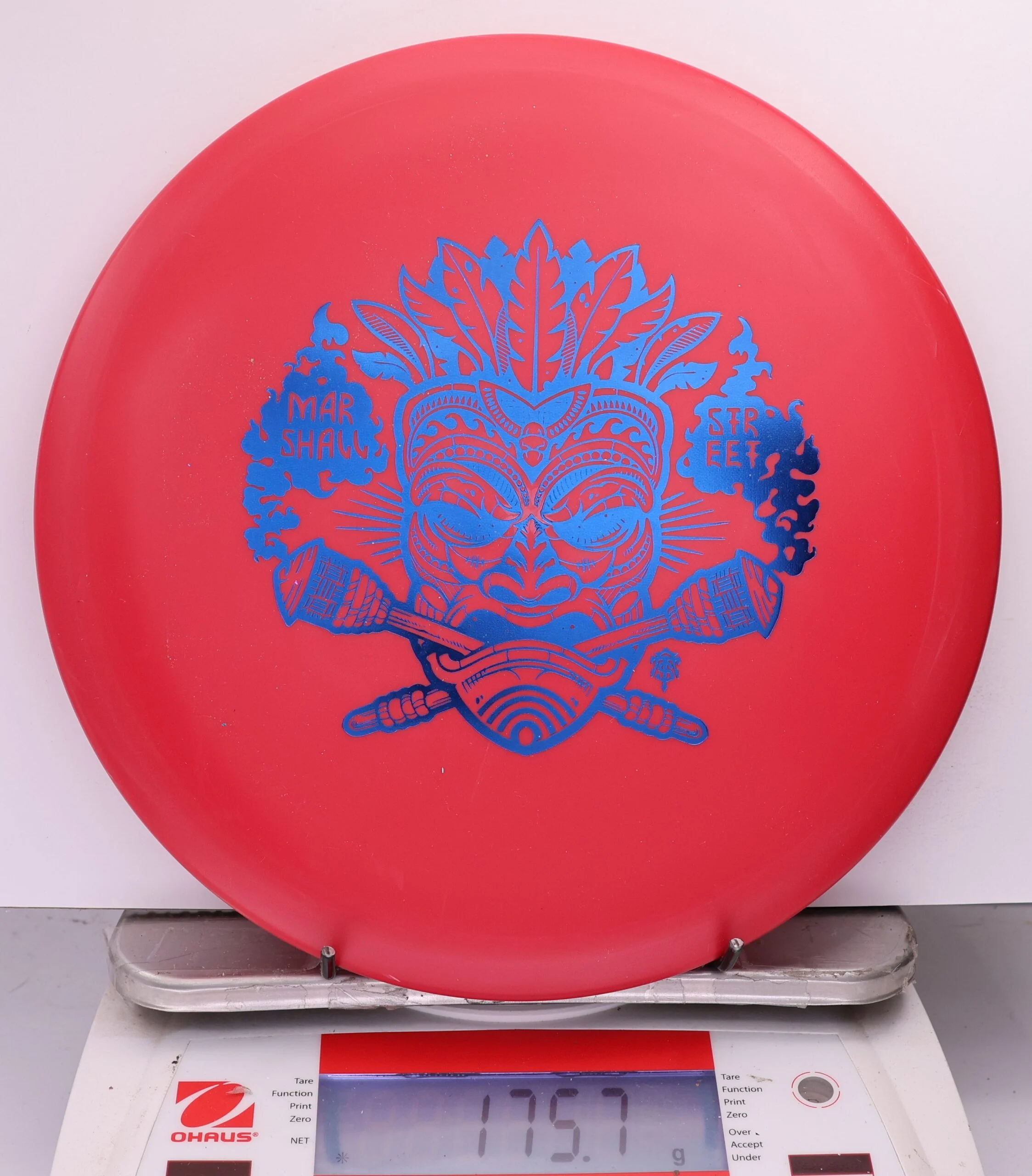 537590 DX FLAT TOP Roc, Marshall Street Tiki Mask - #16 Red, 176