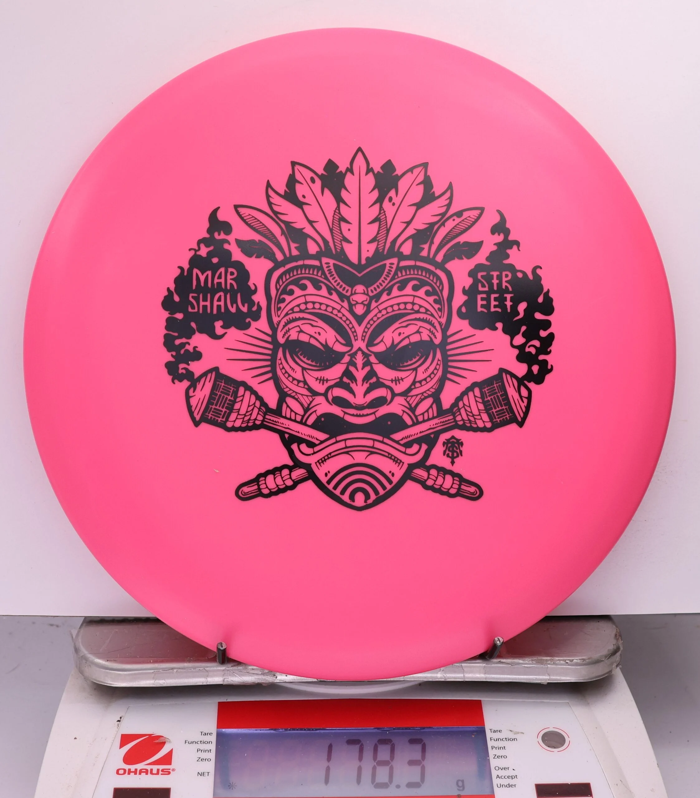 537611 DX FLAT TOP Roc, Marshall Street Tiki Mask - #18 Pink, 178