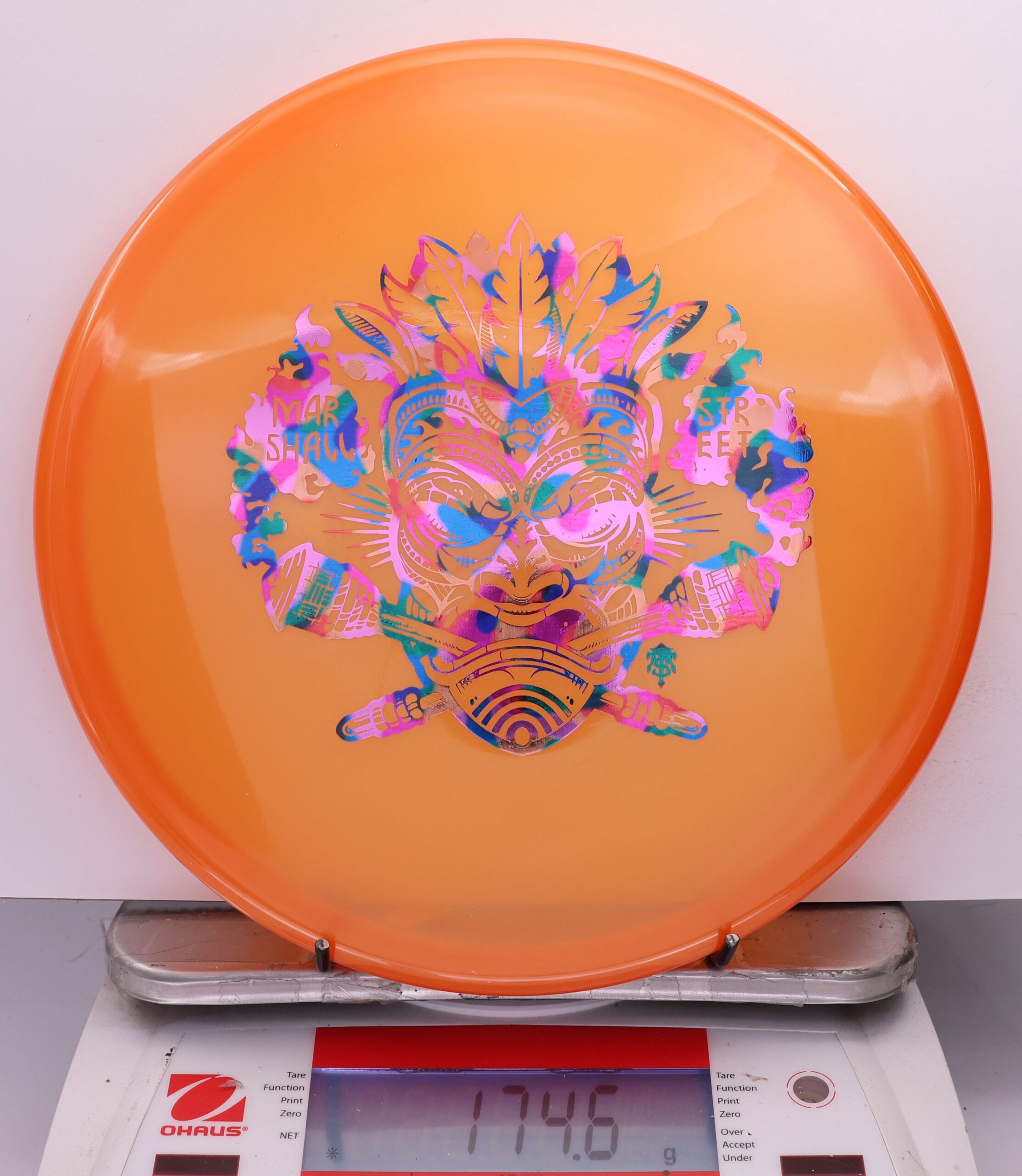 538185 Luster Champion Toro, Marshall Street Tiki Mask - #08 Orange, 175