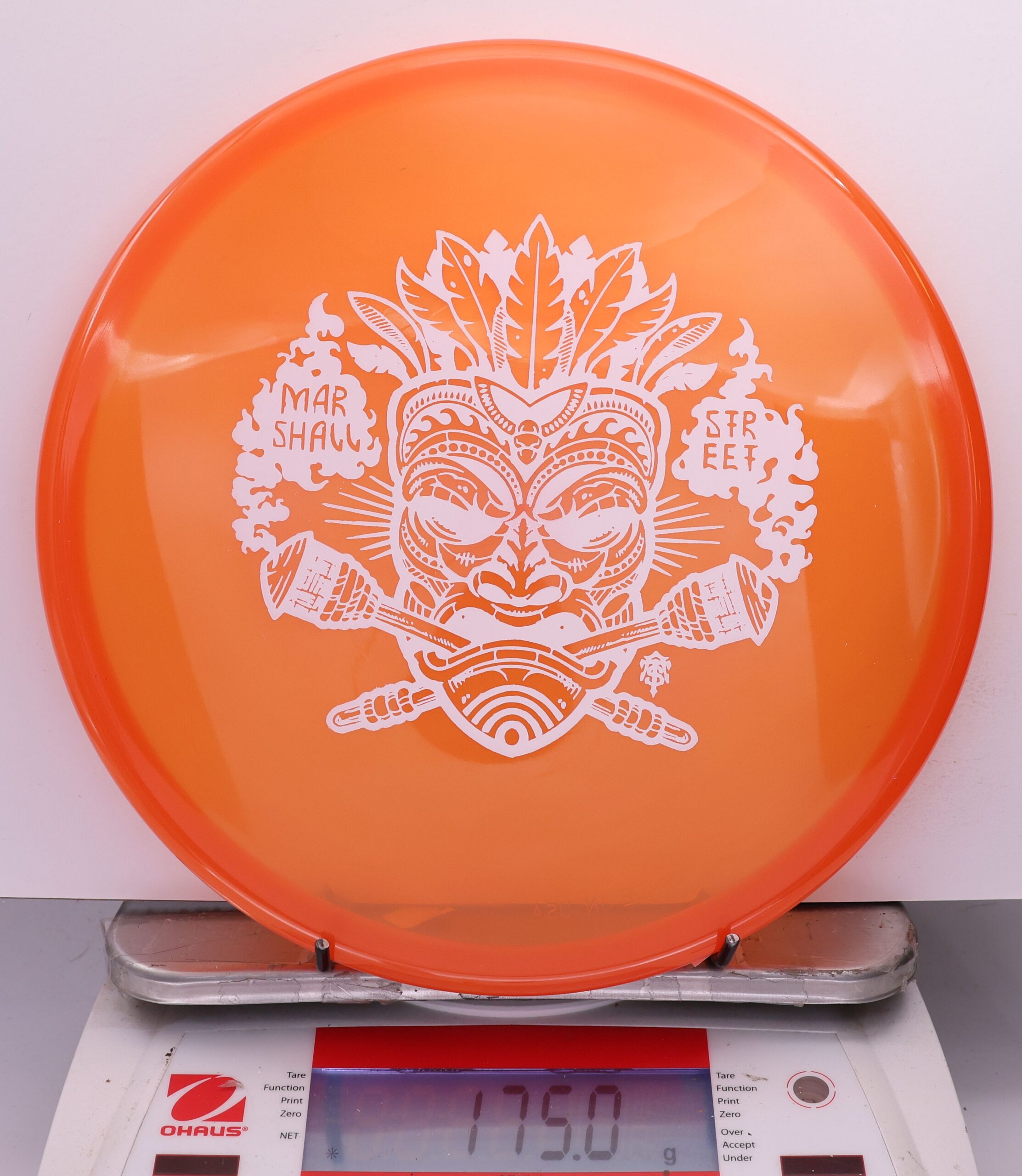 538186 Luster Champion Toro, Marshall Street Tiki Mask - #09 Orange, 175