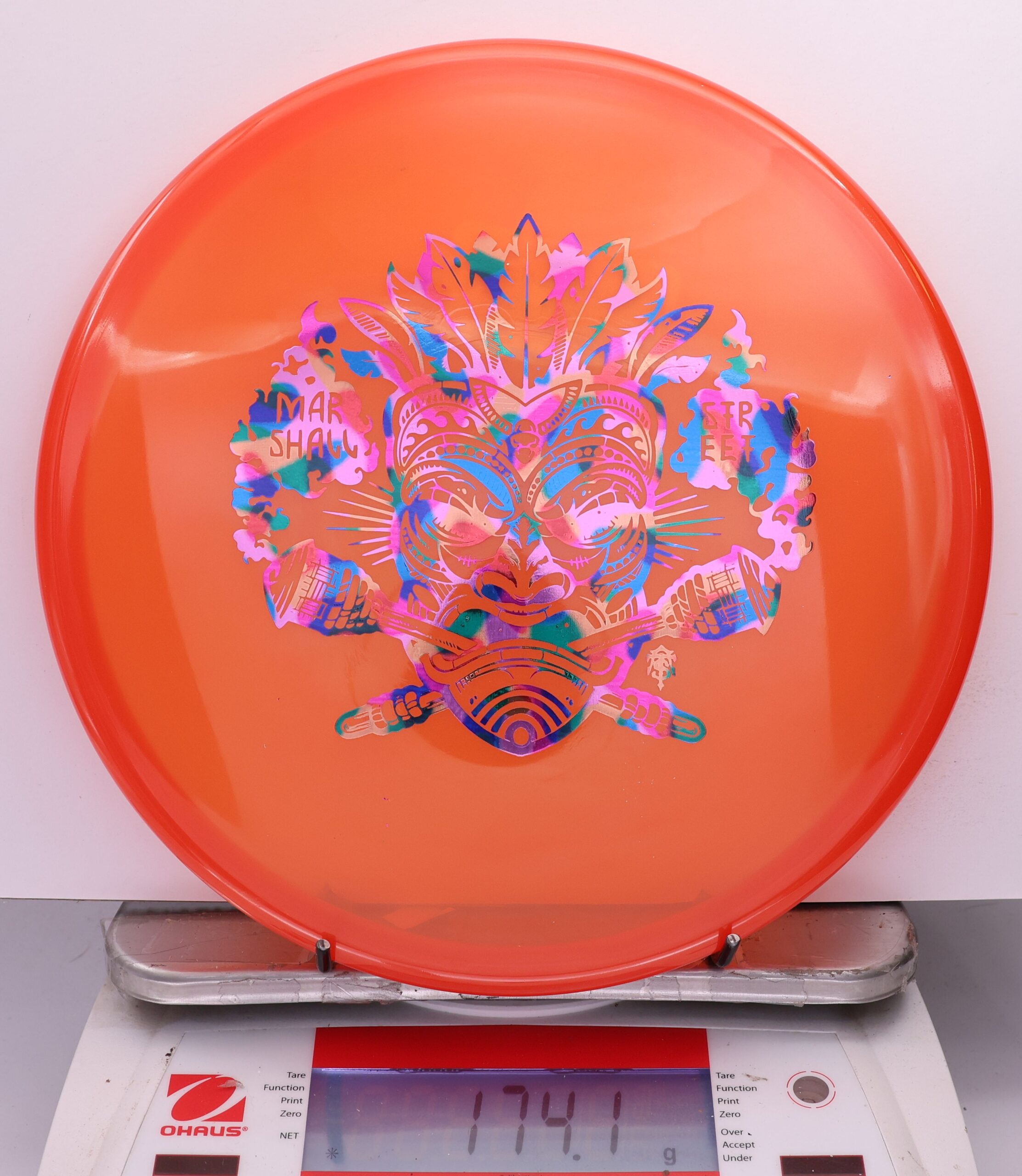 538187 Luster Champion Toro, Marshall Street Tiki Mask - #10 Orange, 174