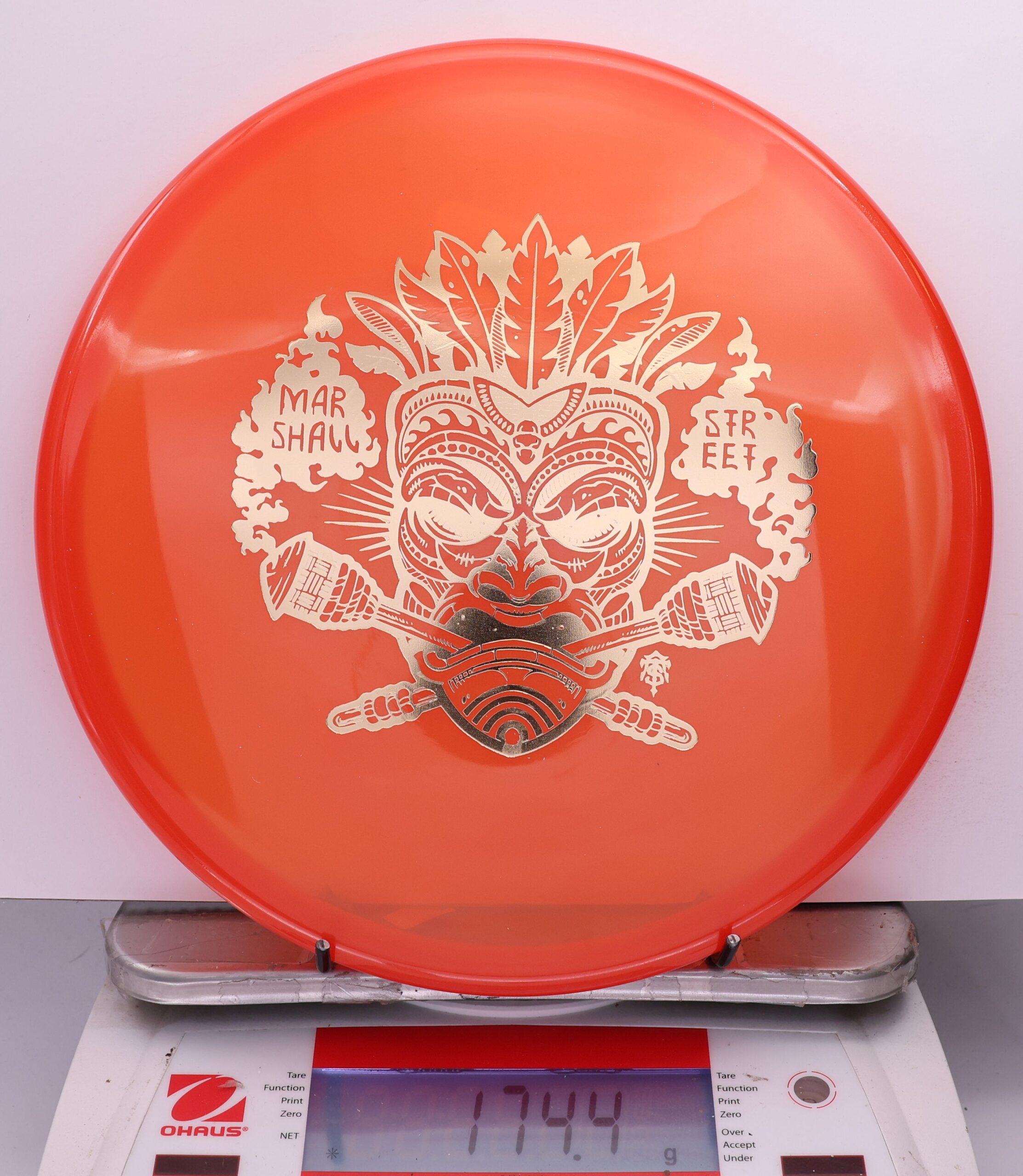 538188 Luster Champion Toro, Marshall Street Tiki Mask - #11 Orange, 174