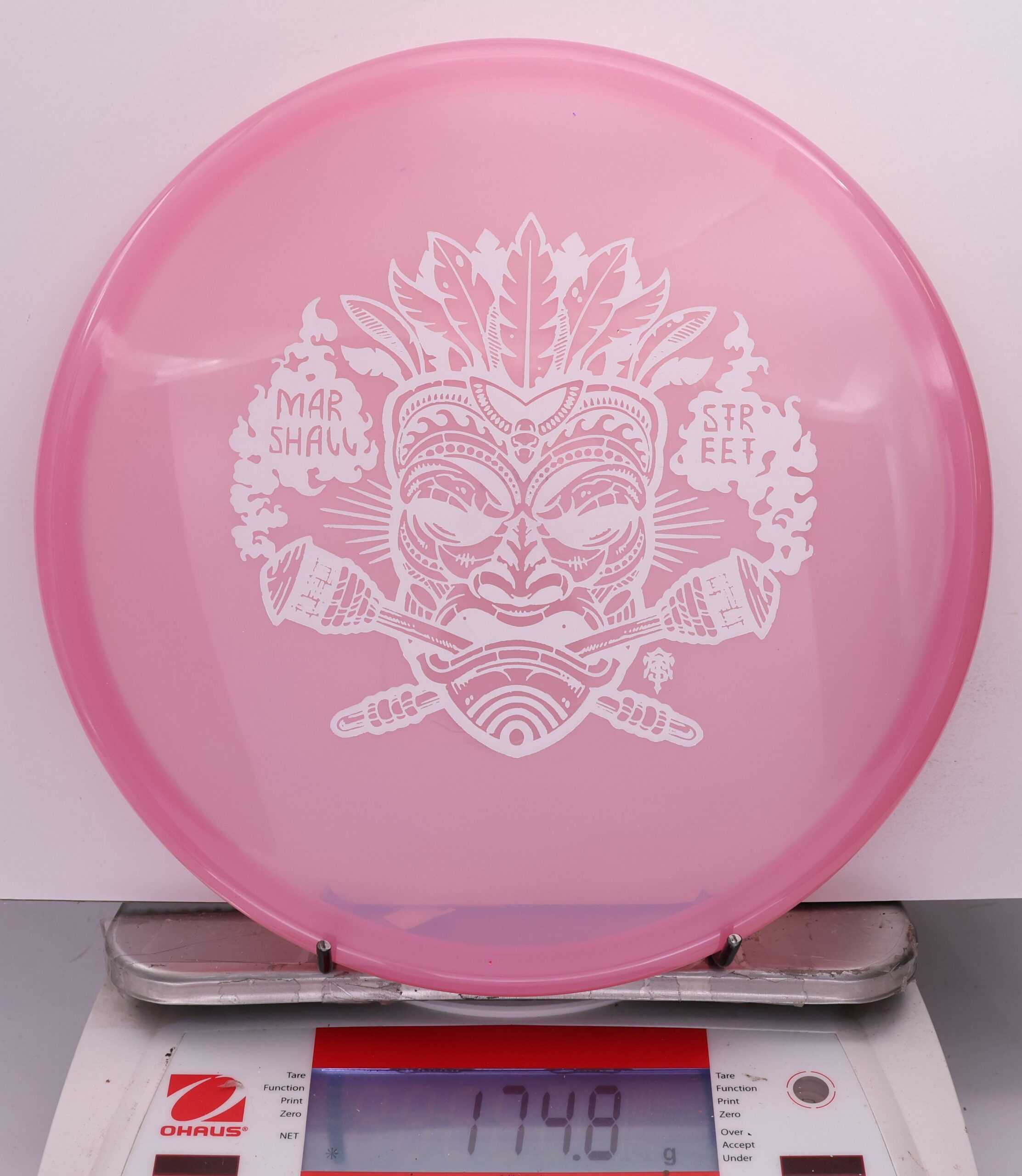 538206 Luster Champion Toro, Marshall Street Tiki Mask - #15 Pink, 175