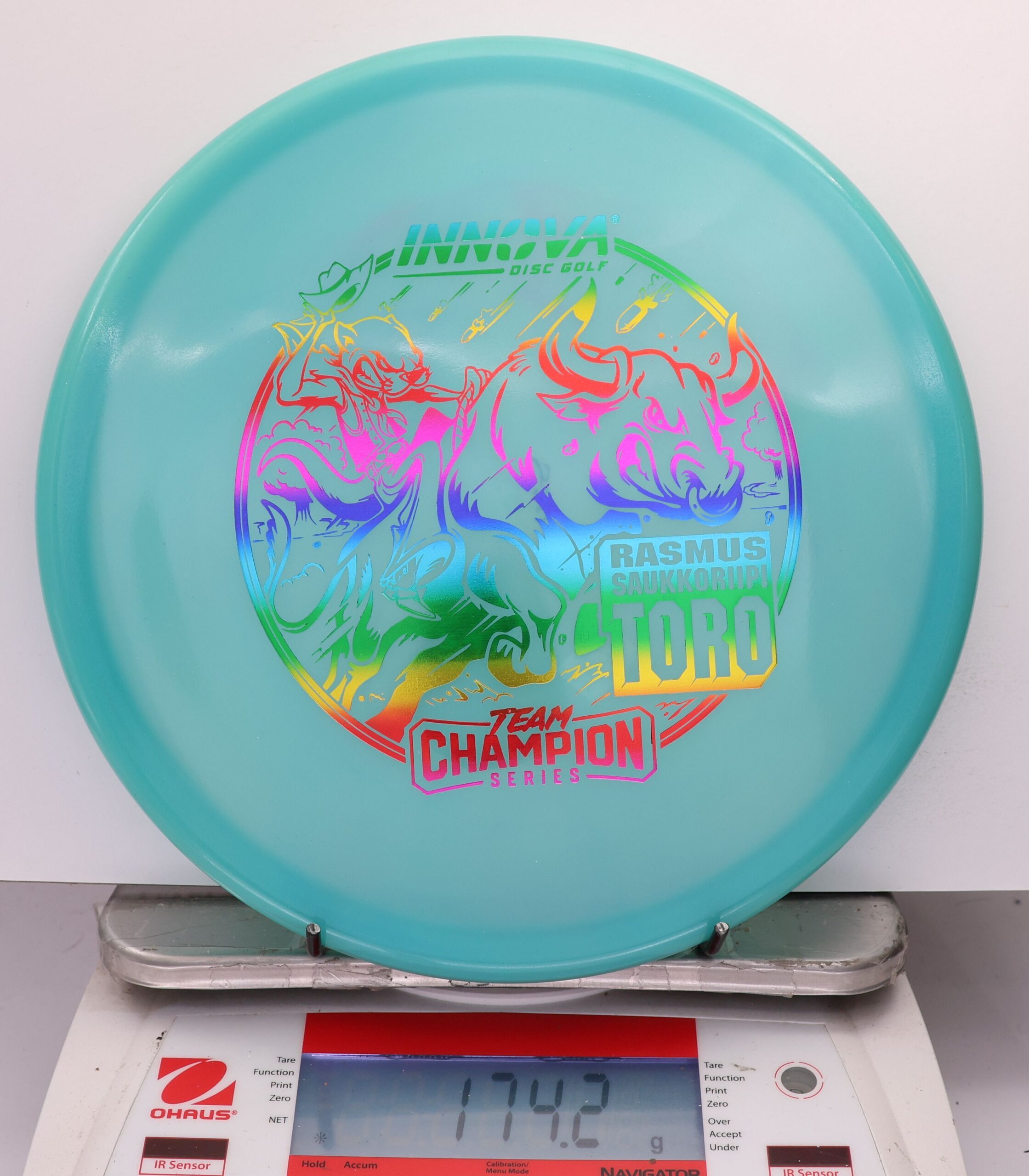 539683 Proto Glow Champion Toro, Rasmus Saukkoriipi 2025 Tour Series - #726 Aqua Glow, 174