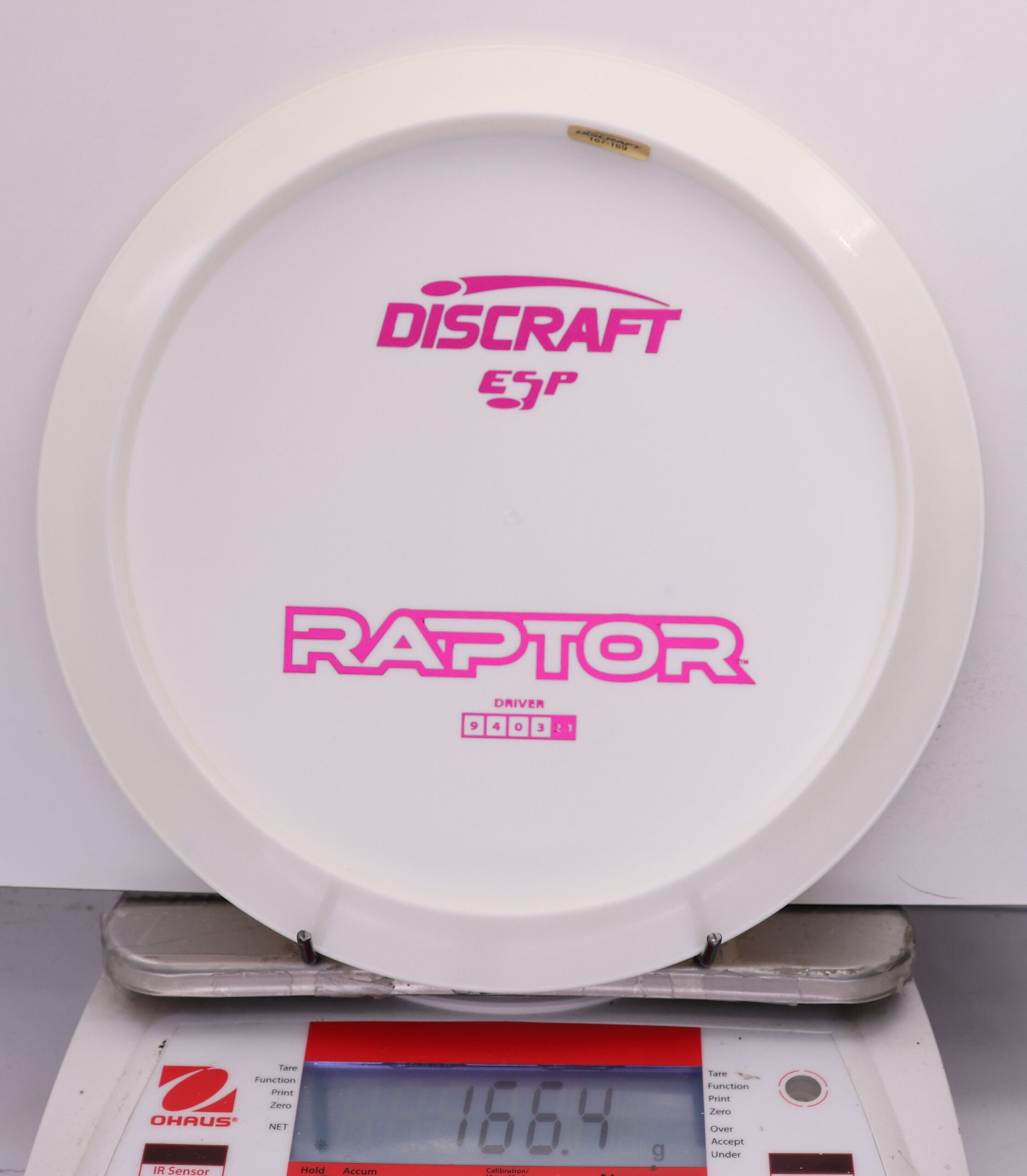 553523 ESP Raptor, Bottom Stamp - #819 White, 166