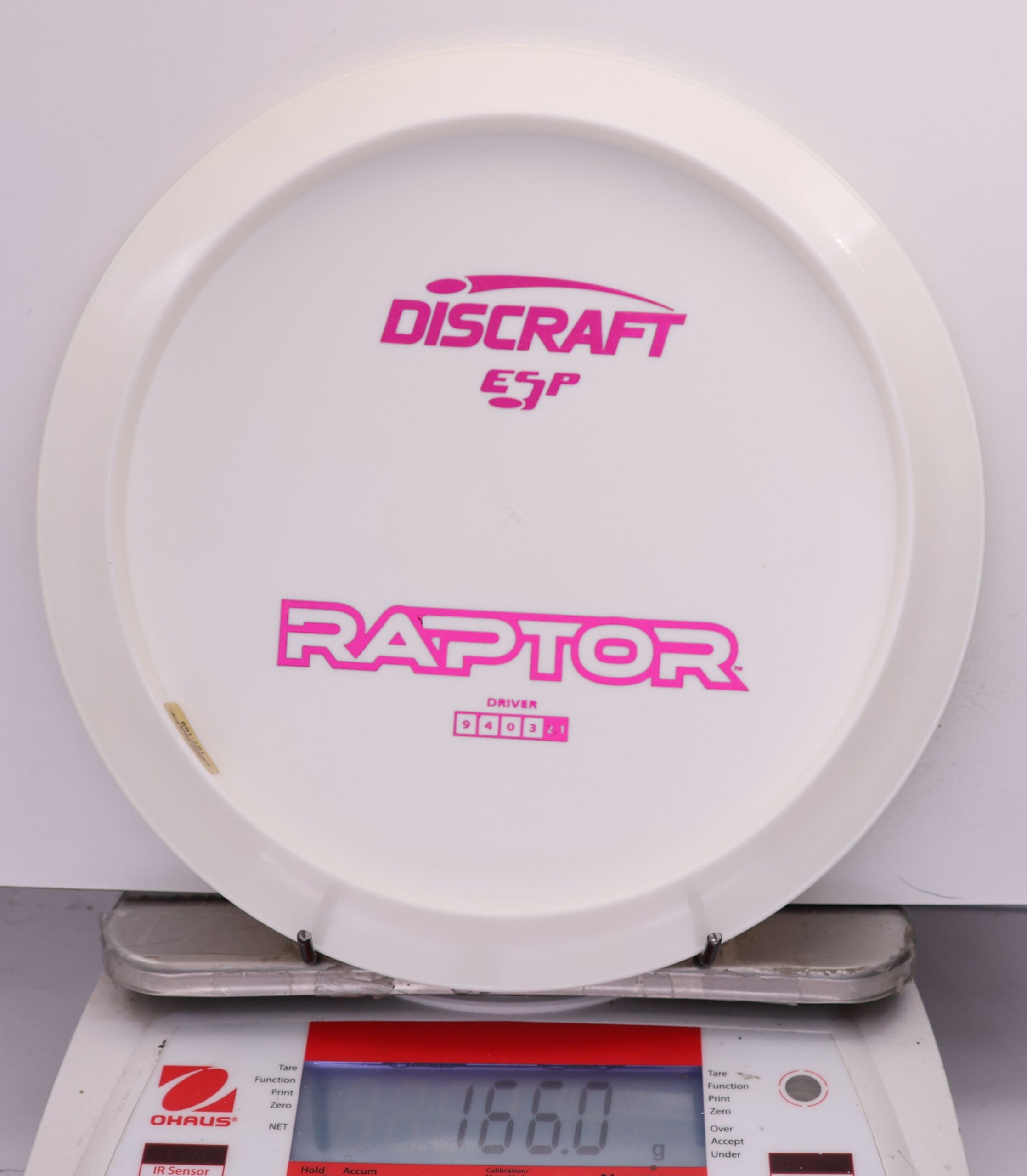 553524 ESP Raptor, Bottom Stamp - #820 White, 166
