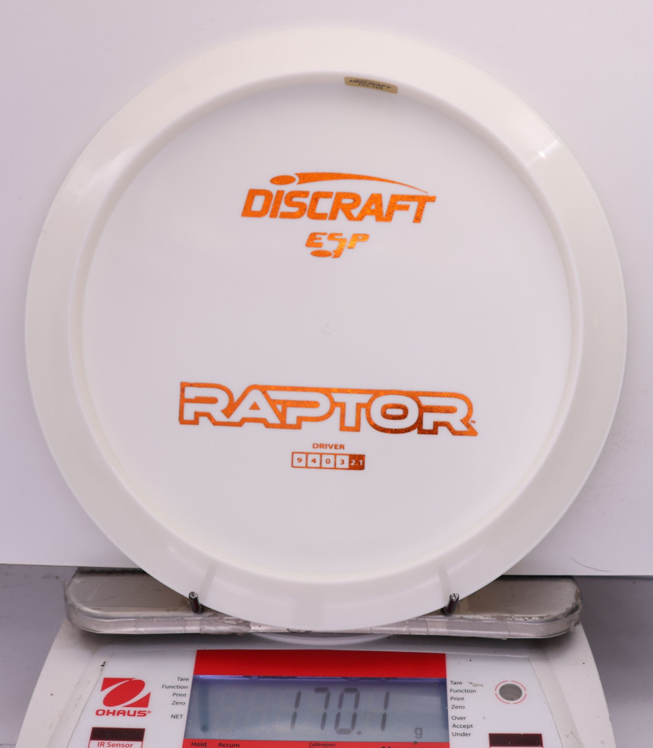 553537 ESP Raptor, Bottom Stamp - #825 White, 170