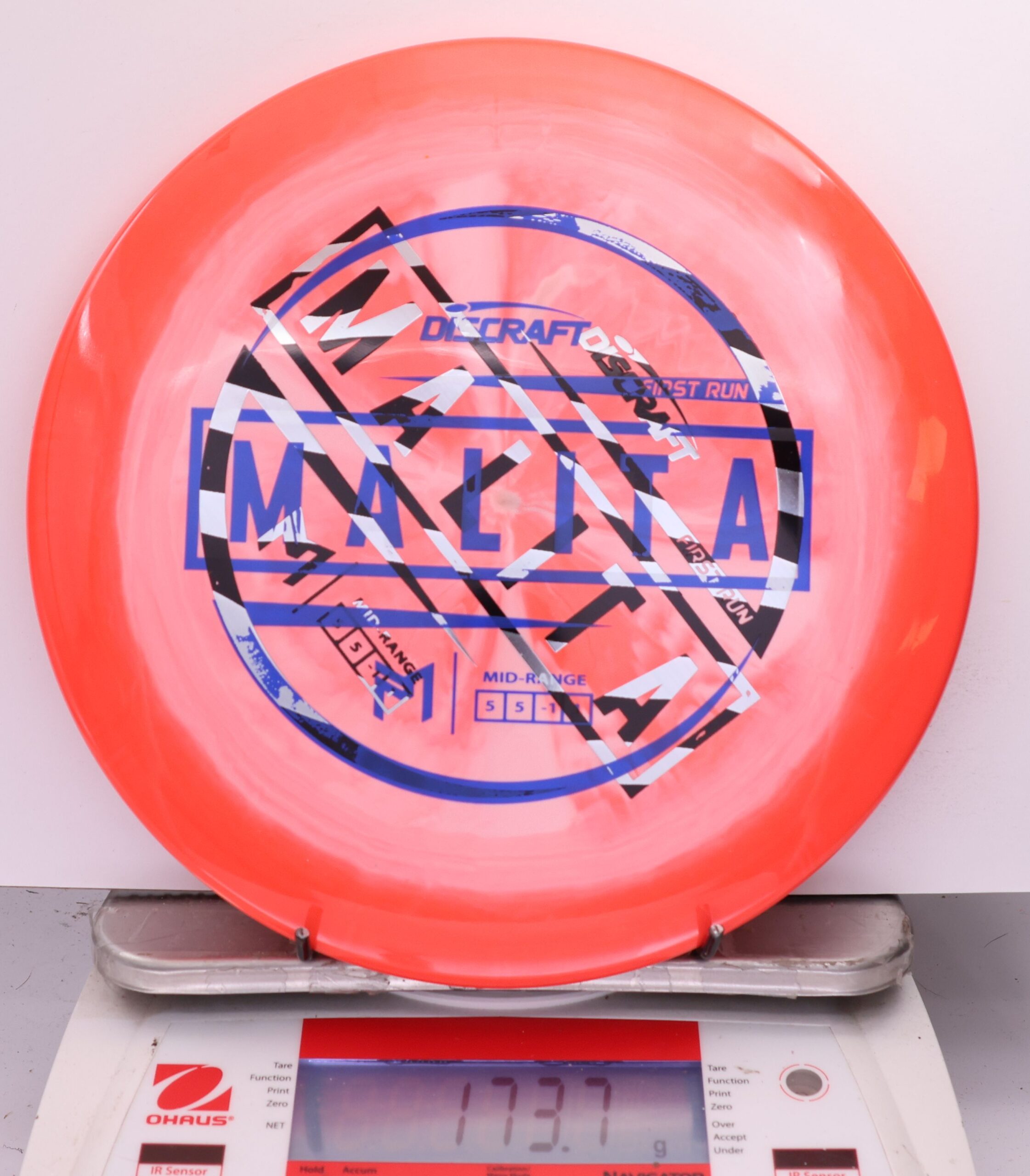 559176 X-Out ESP Malita, Paul McBeth - 1st Run - #08 Red-Orange, 174