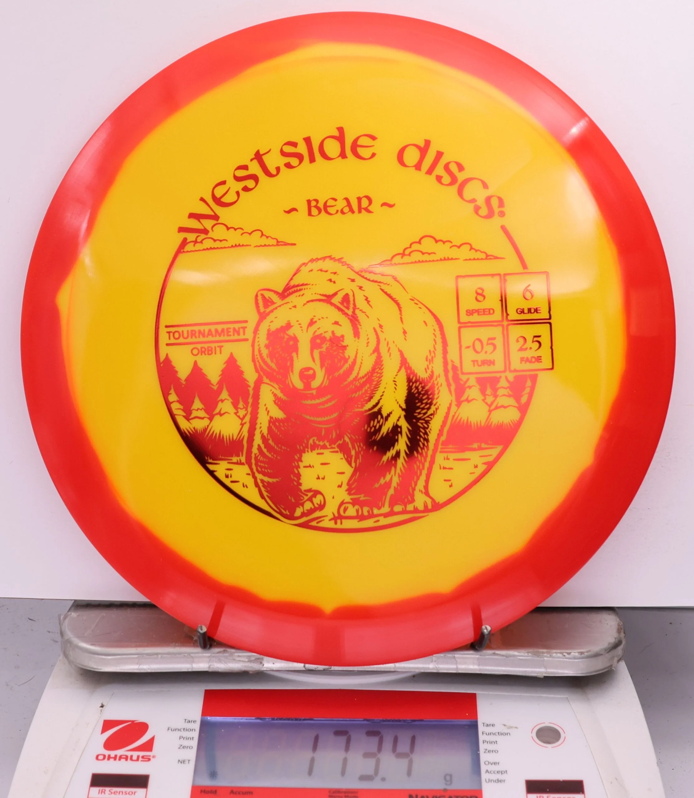 565149 Tournament Orbit Bear - #813 Red-Yellow, 173