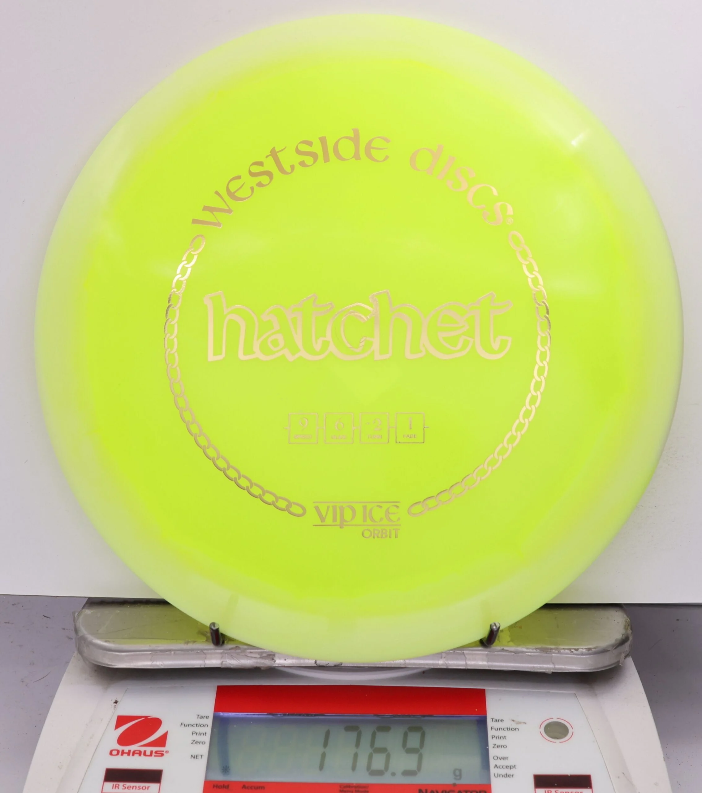 565251 VIP Ice Orbit Hatchet - #810 White-Yellow, 177