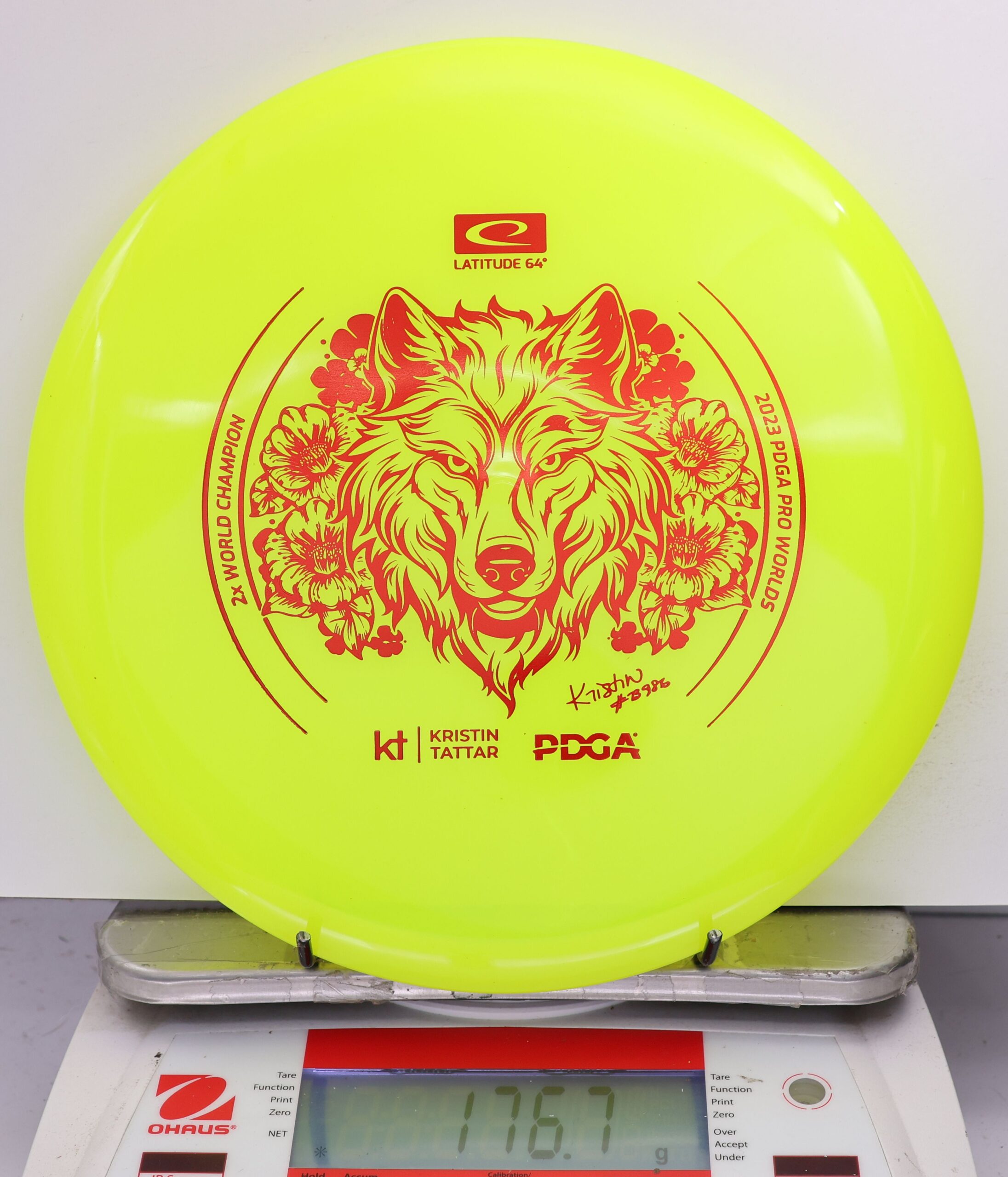 567503 Opto-X Pure, Kristin Tattar 2X Worlds - #811 Yellow, 177
