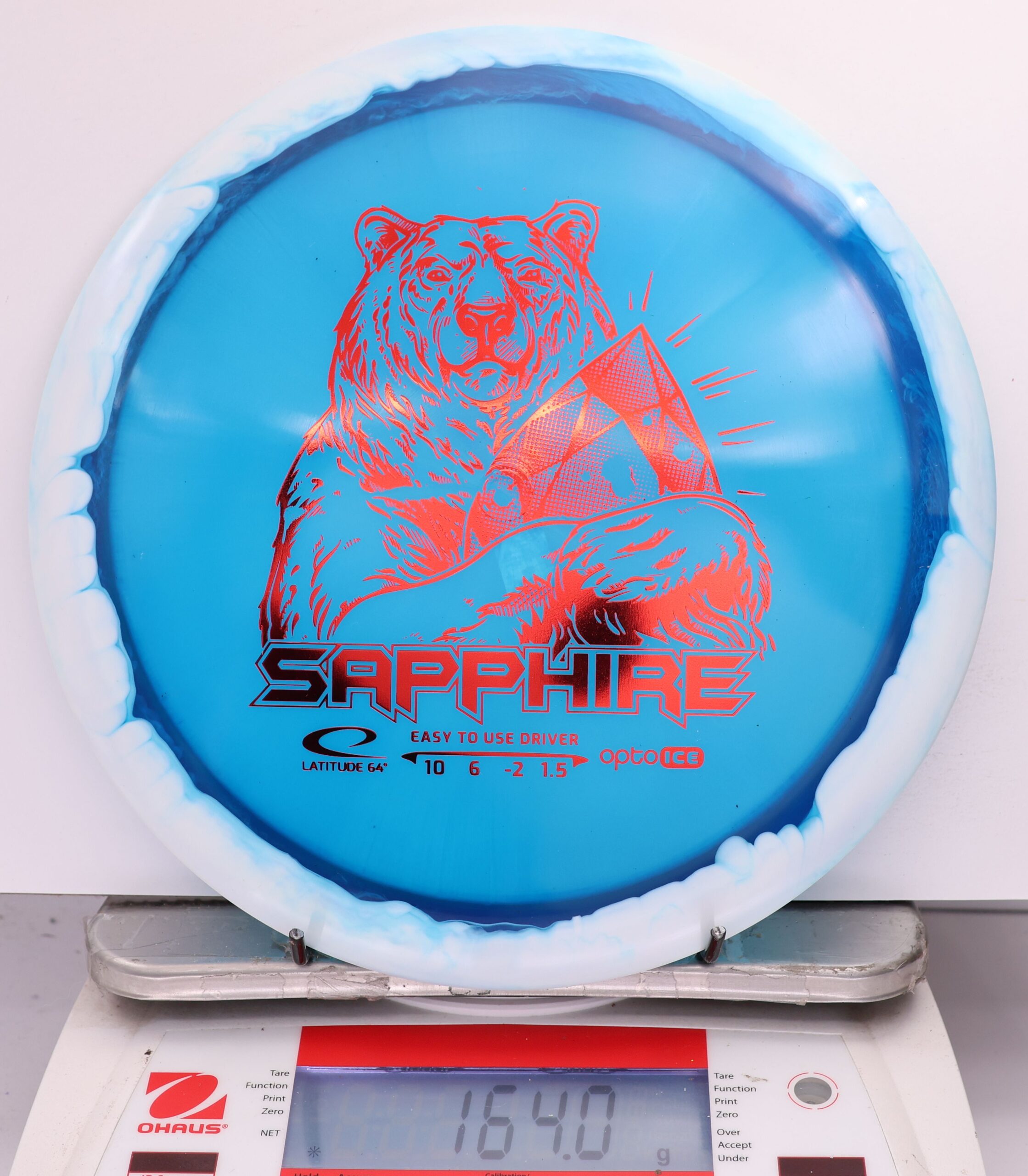 568214 Opto Ice Orbit Sapphire - #811 White-Blue, 164