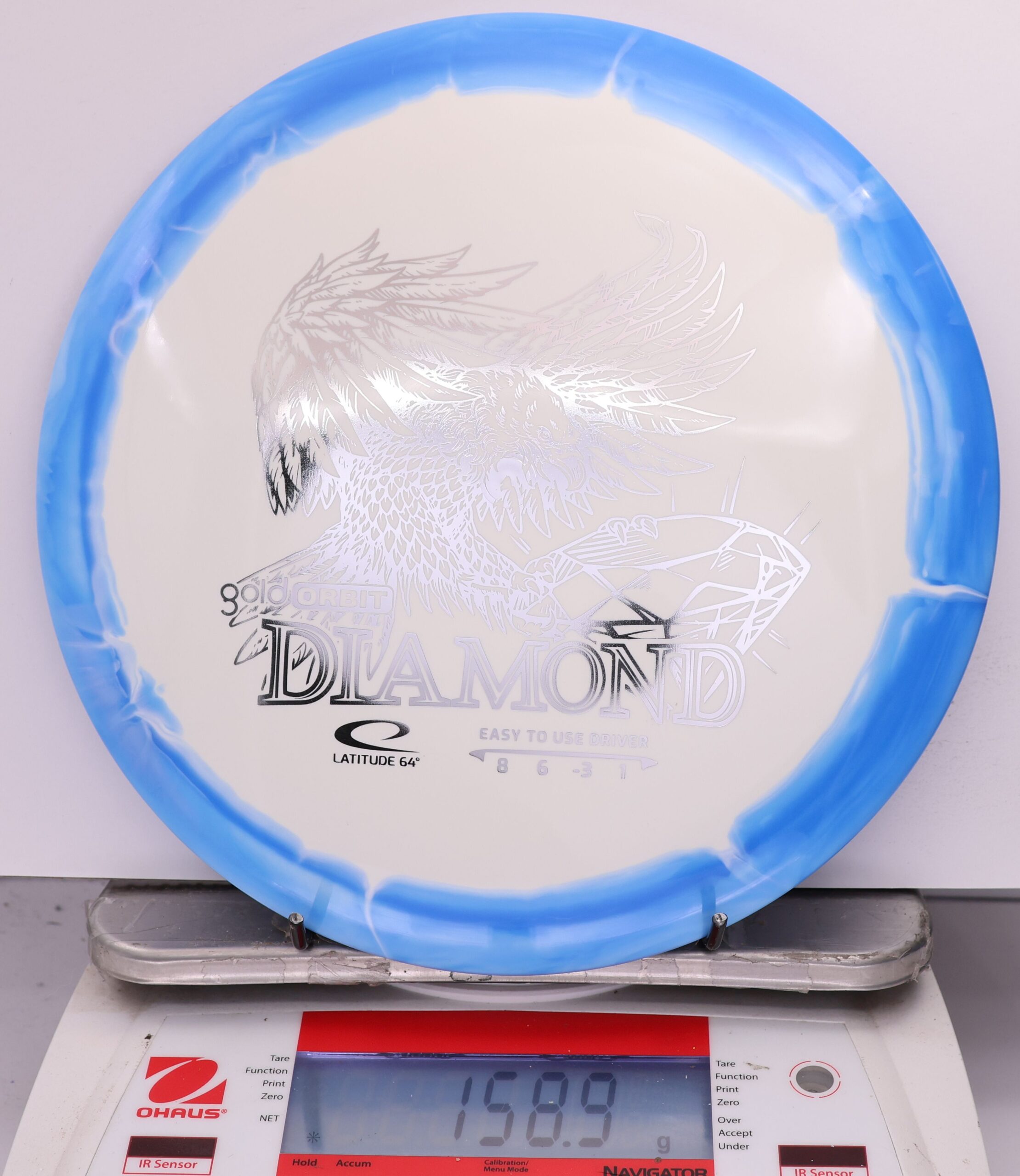 568511 Gold Orbit Diamond - #818 Blue-White, 159