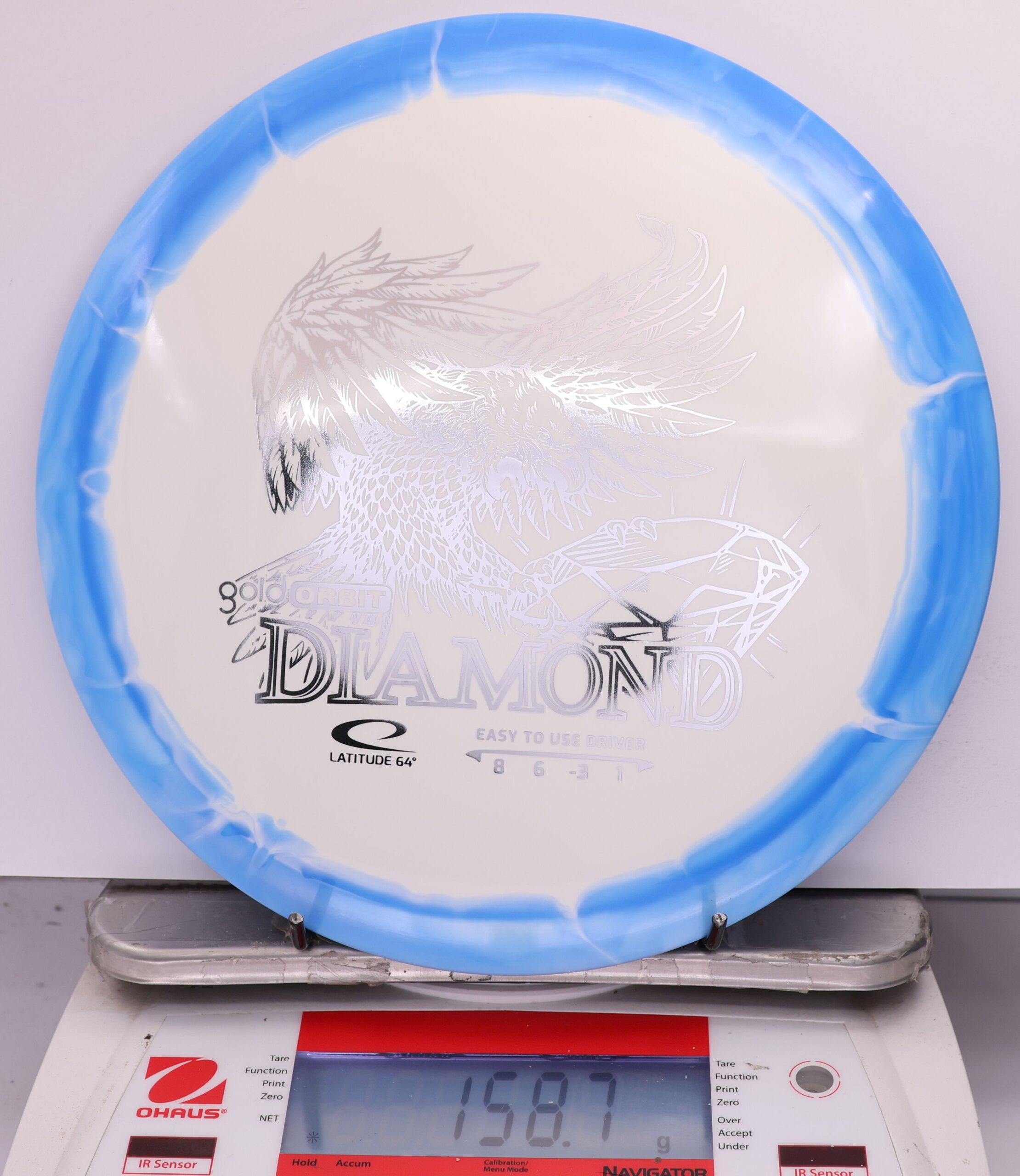 568512 Gold Orbit Diamond - #819 Blue-White, 159