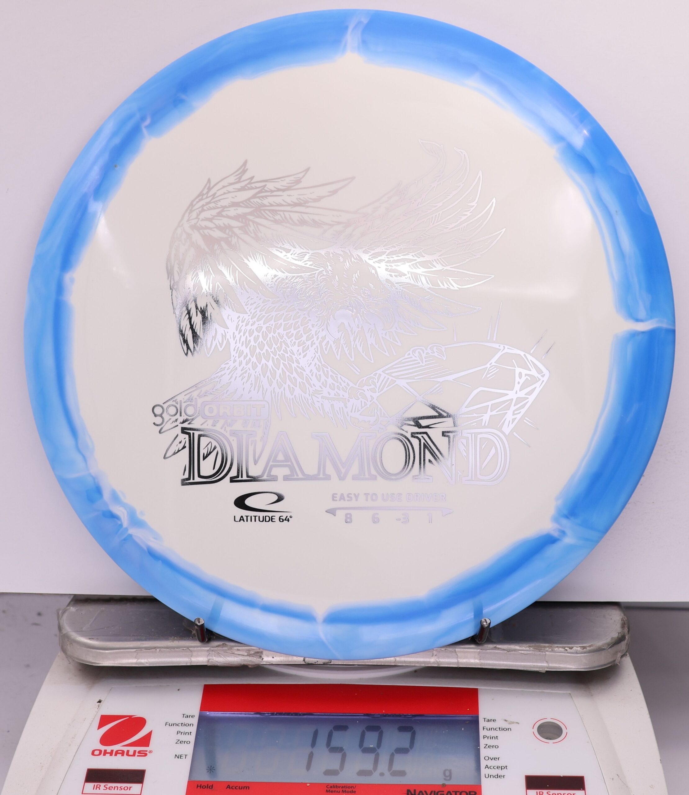 568570 Gold Orbit Diamond - #822 Blue-White, 159