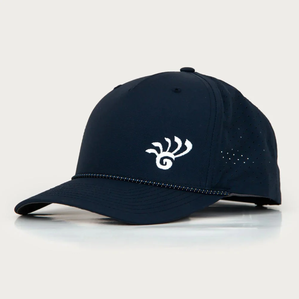 575469 Glass Blown Open Performance Rope Cap Snapback - Navy, OSFM