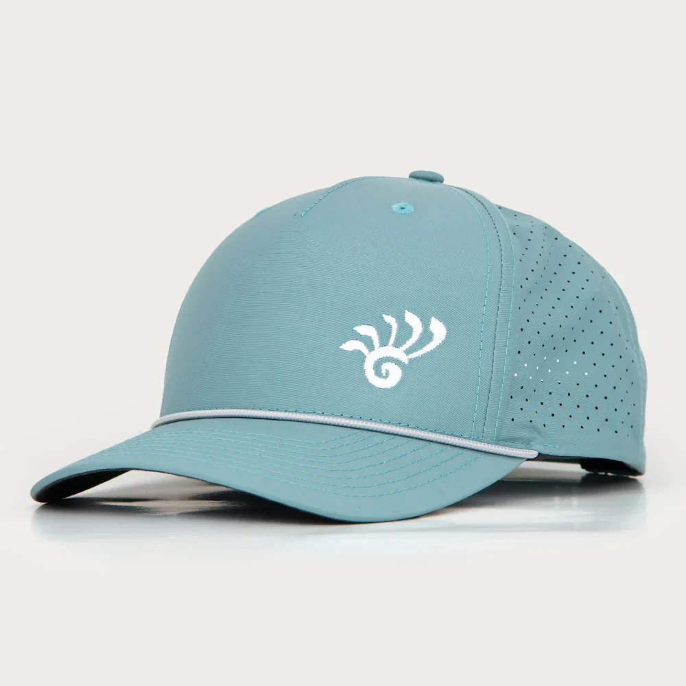 575470 Glass Blown Open Performance Rope Cap Snapback - Teal, OSFM