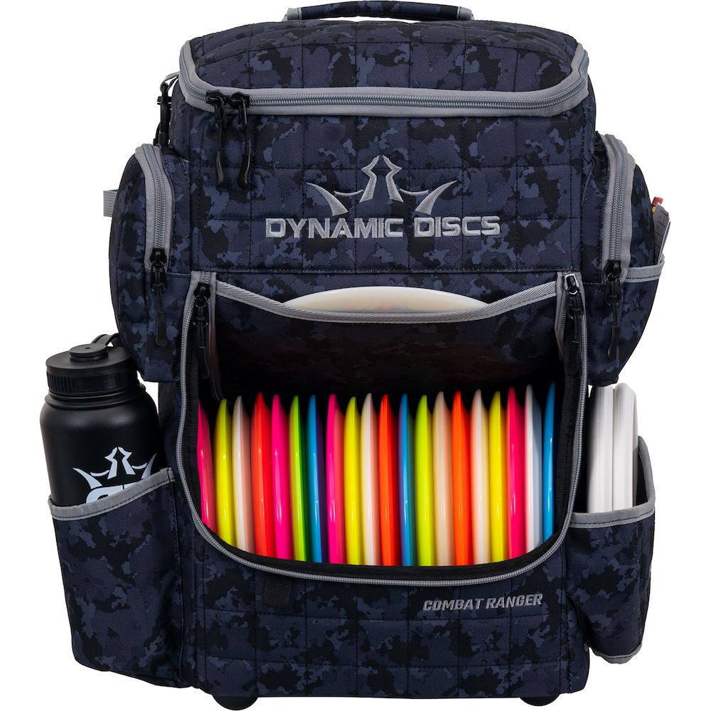 575736 Dynamic Discs Combat Ranger Backpack Bag - MidnightCamo, 20+ Discs