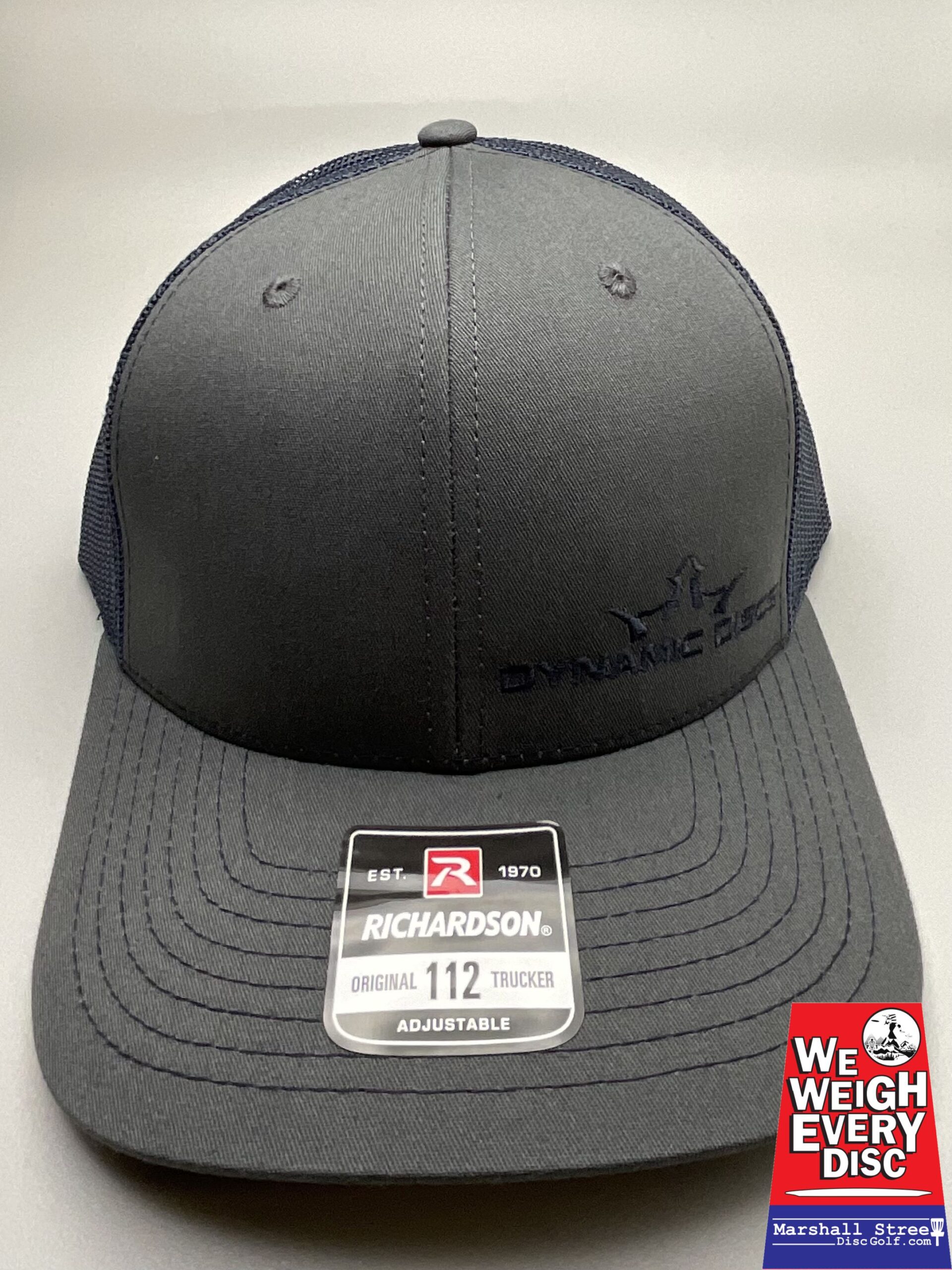 575842 Dynamic Discs King D's Trucker Hat - CharcoalNavy, Snapback