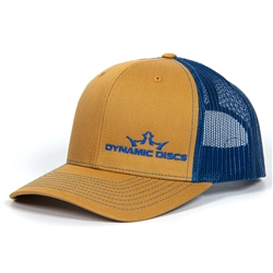 575843 Dynamic Discs King D's Trucker Hat - BiscuitBlue, Snapback