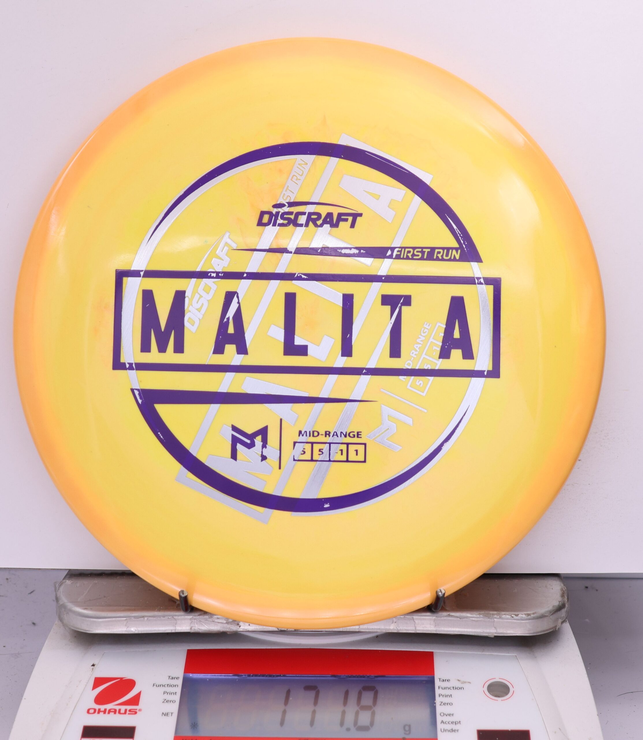 580742 X-Out ESP Malita, Paul McBeth - 1st Run - #17 OrangeYellow, 172
