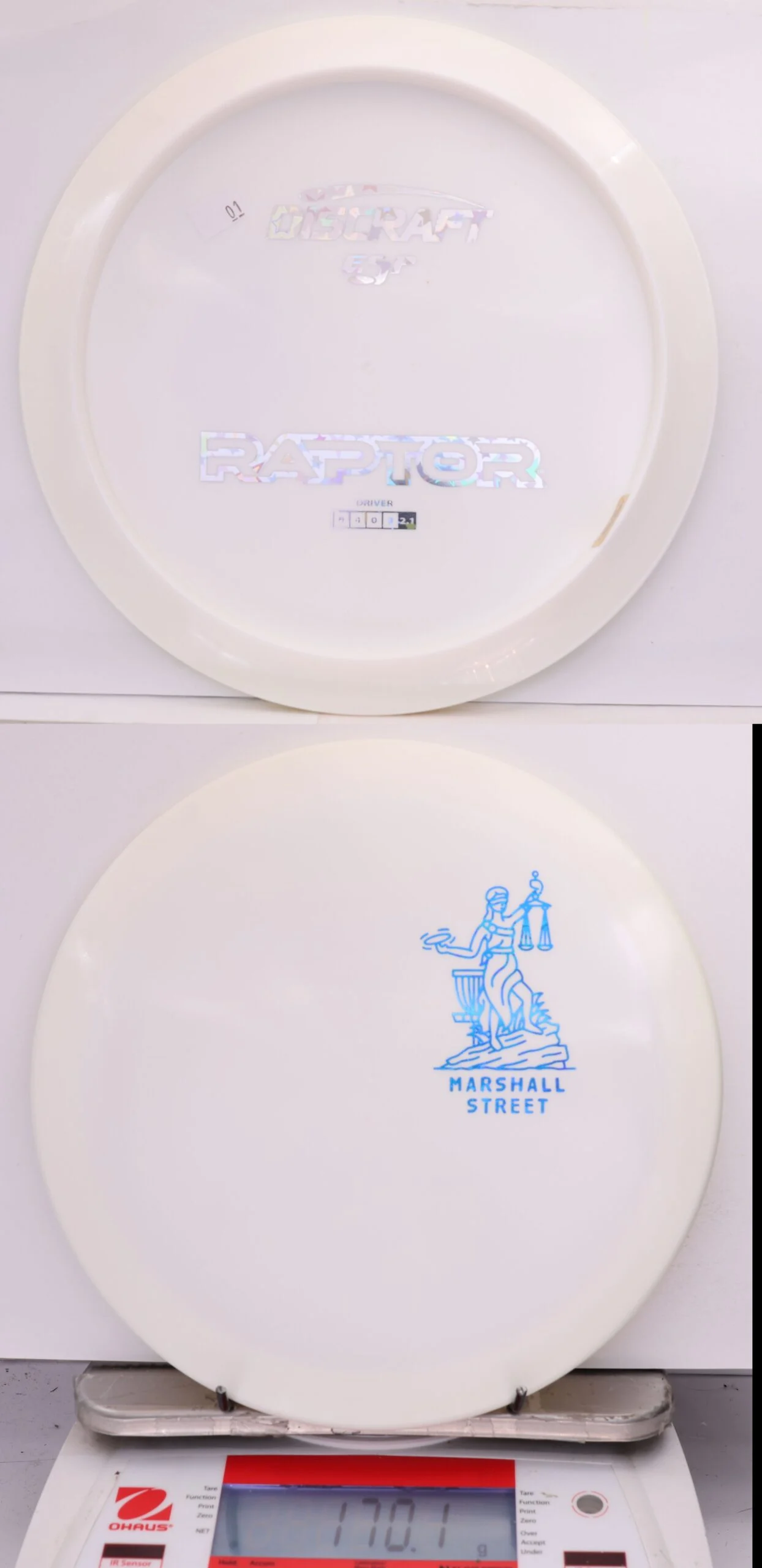 581721 ESP Raptor, Bottom Stamp Little Lady Justice - #01 White, 170