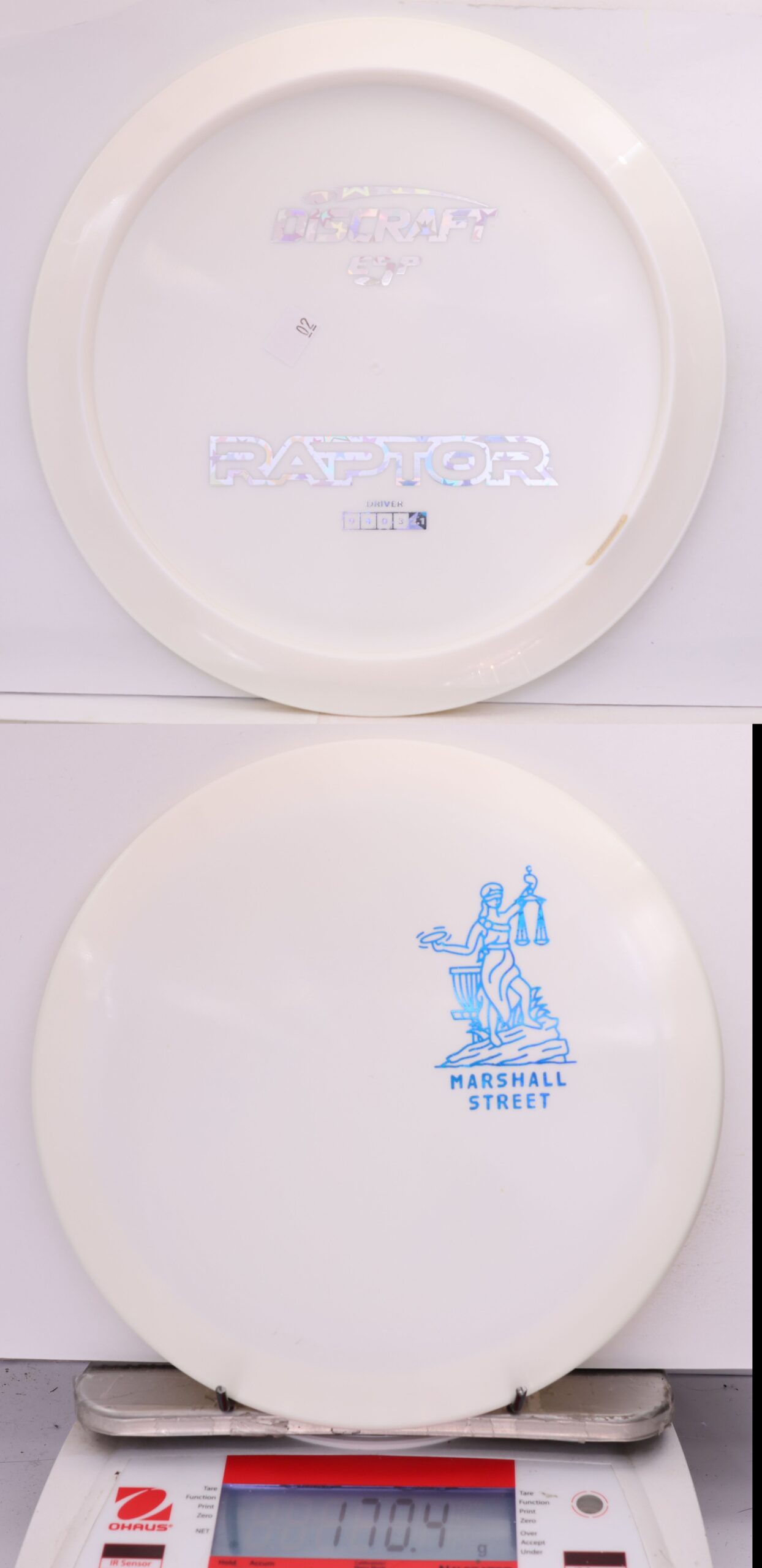 581722 ESP Raptor, Bottom Stamp Little Lady Justice - #02 White, 170