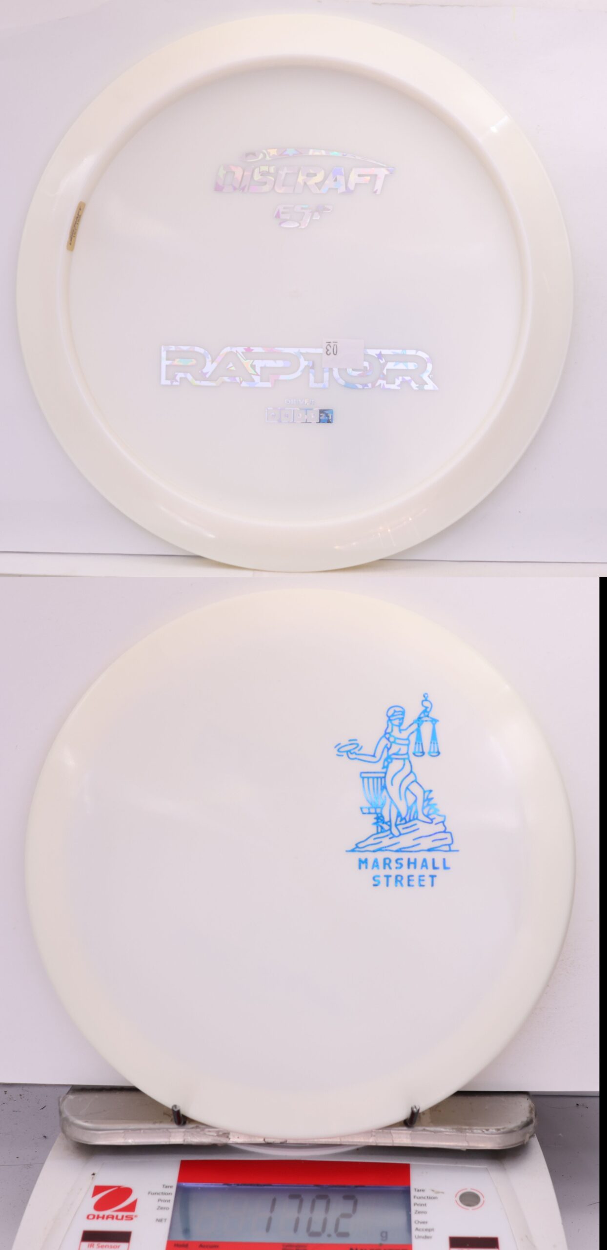 581734 ESP Raptor, Bottom Stamp Little Lady Justice - #03 White, 170