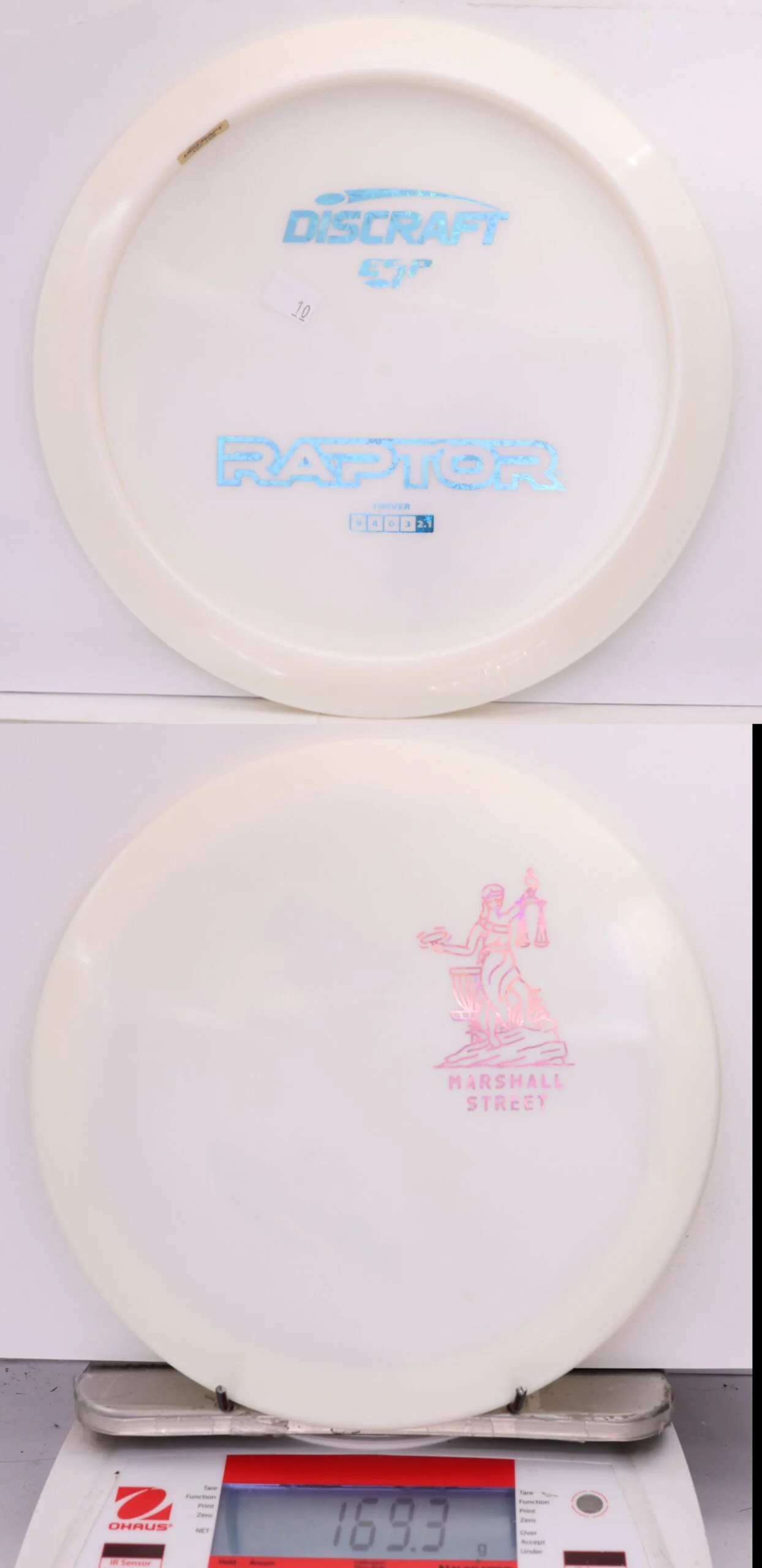 581749 ESP Raptor, Bottom Stamp Little Lady Justice - #10 White, 169