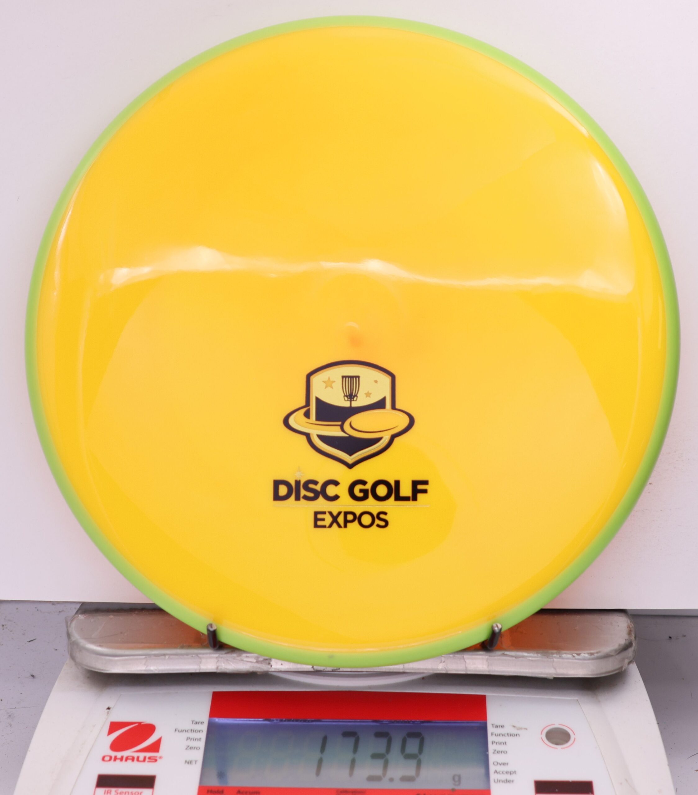 585378 Neutron Soft Proxy, 2026 Disc Golf Expos - #49 LtGreen-Yellow, 174