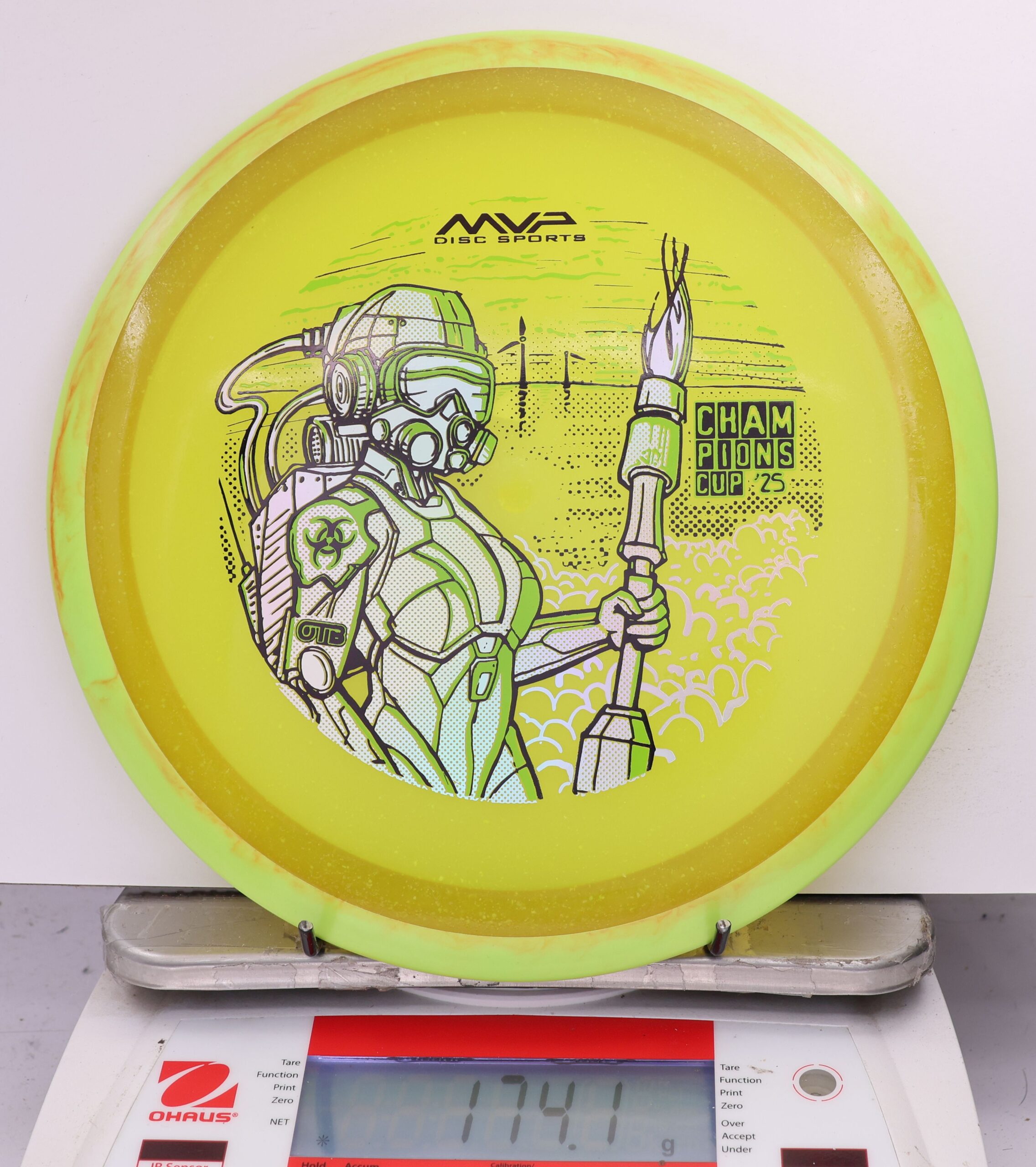 589218 Particle Glow Proton Virus, PDGA Champions Cup 2025 - #05 Yellow, 174