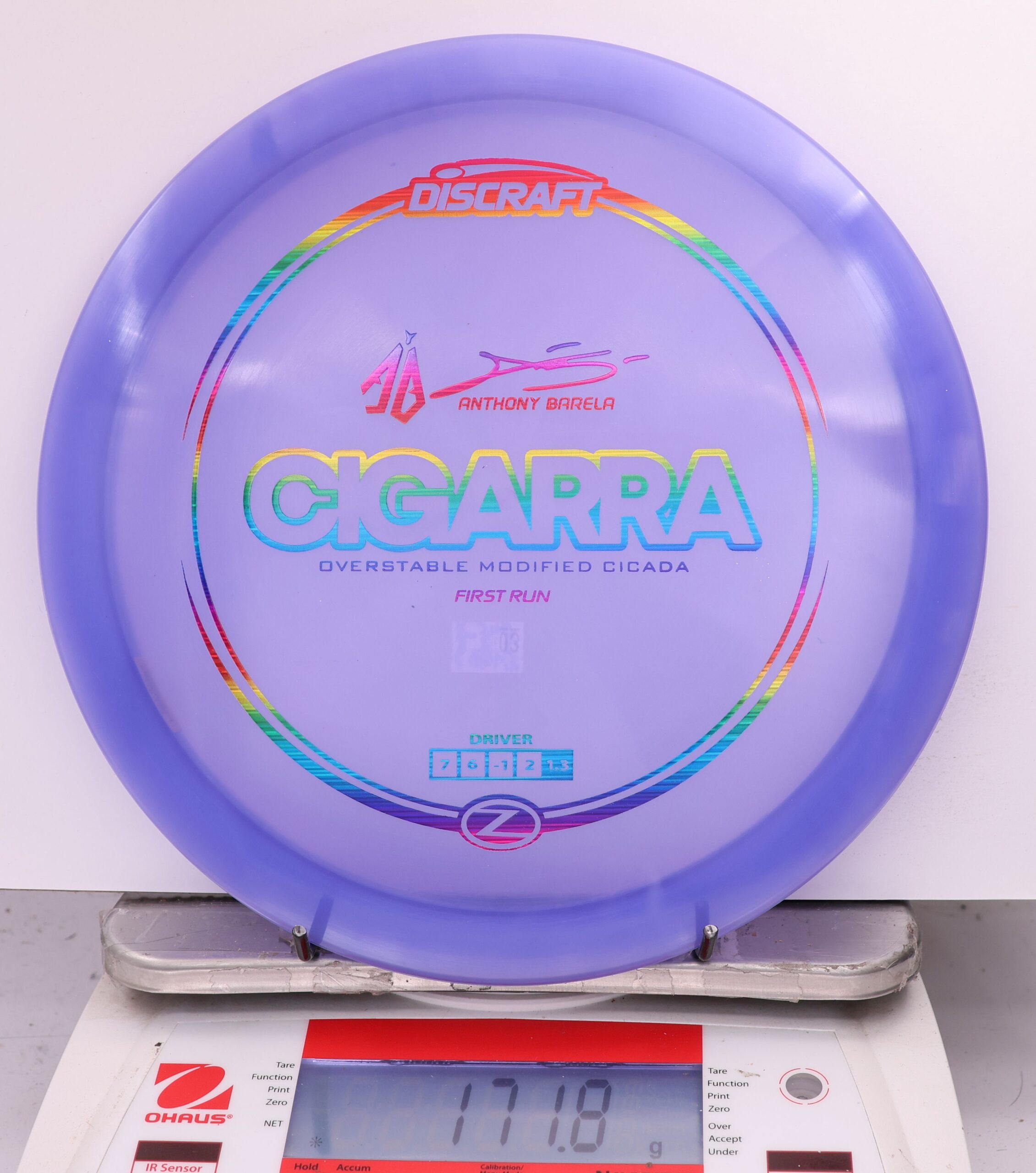 590276 First Run Z Cigarra, Anthony Barela - #03 Purple, 172