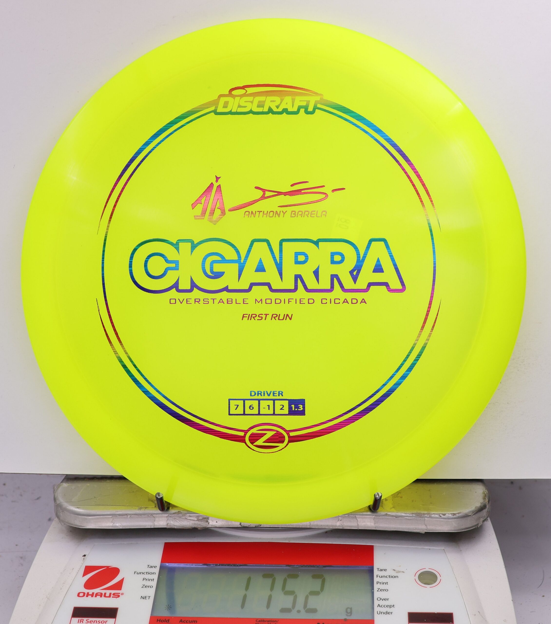 590296 First Run Z Cigarra, Anthony Barela - #08 Yellow, 175