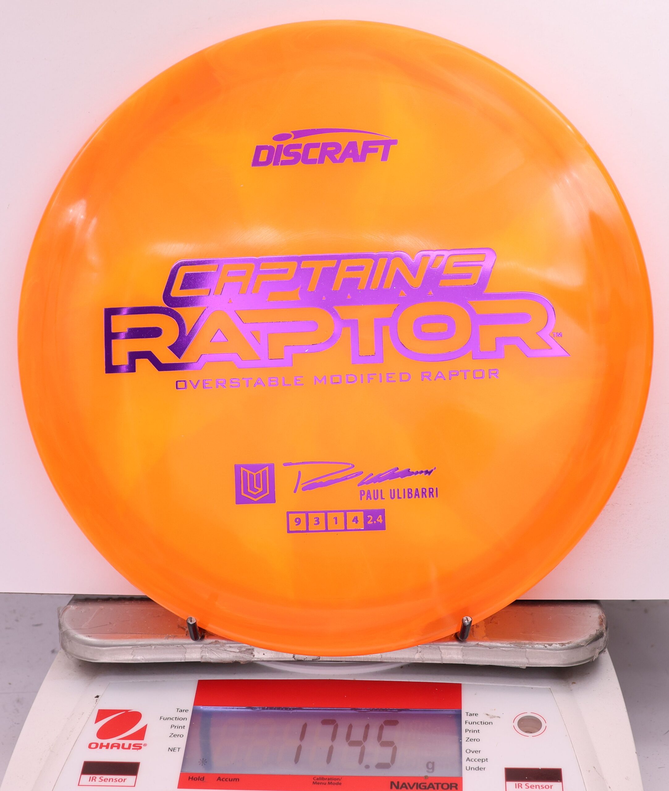 590509 Z Swirl Captain's Raptor, Paul Ulibarri 2025 - #07 Orange, 175