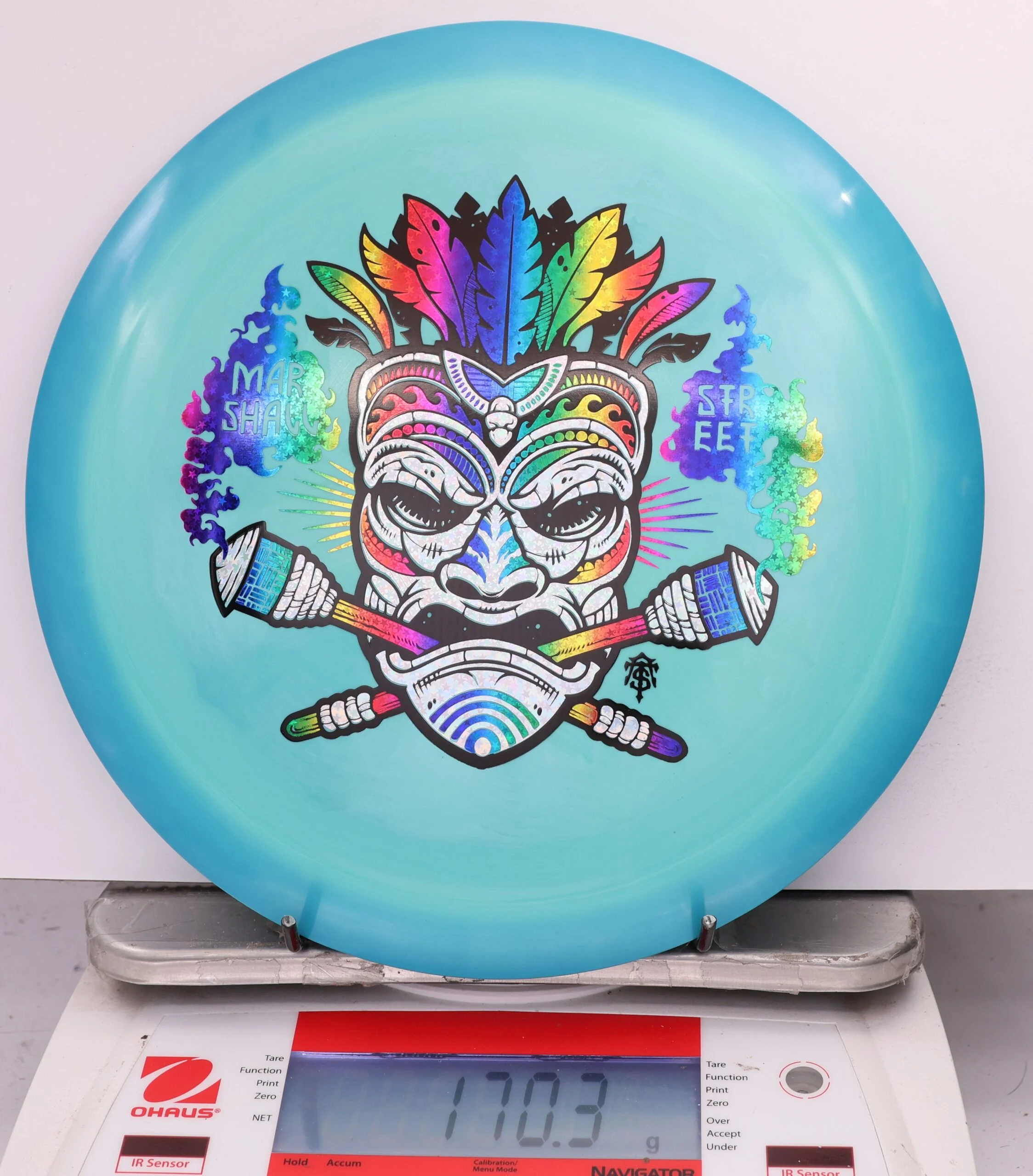 590851 ESP Heat, Marshall Street Tiki Mask - #07 BlurTeal, 170