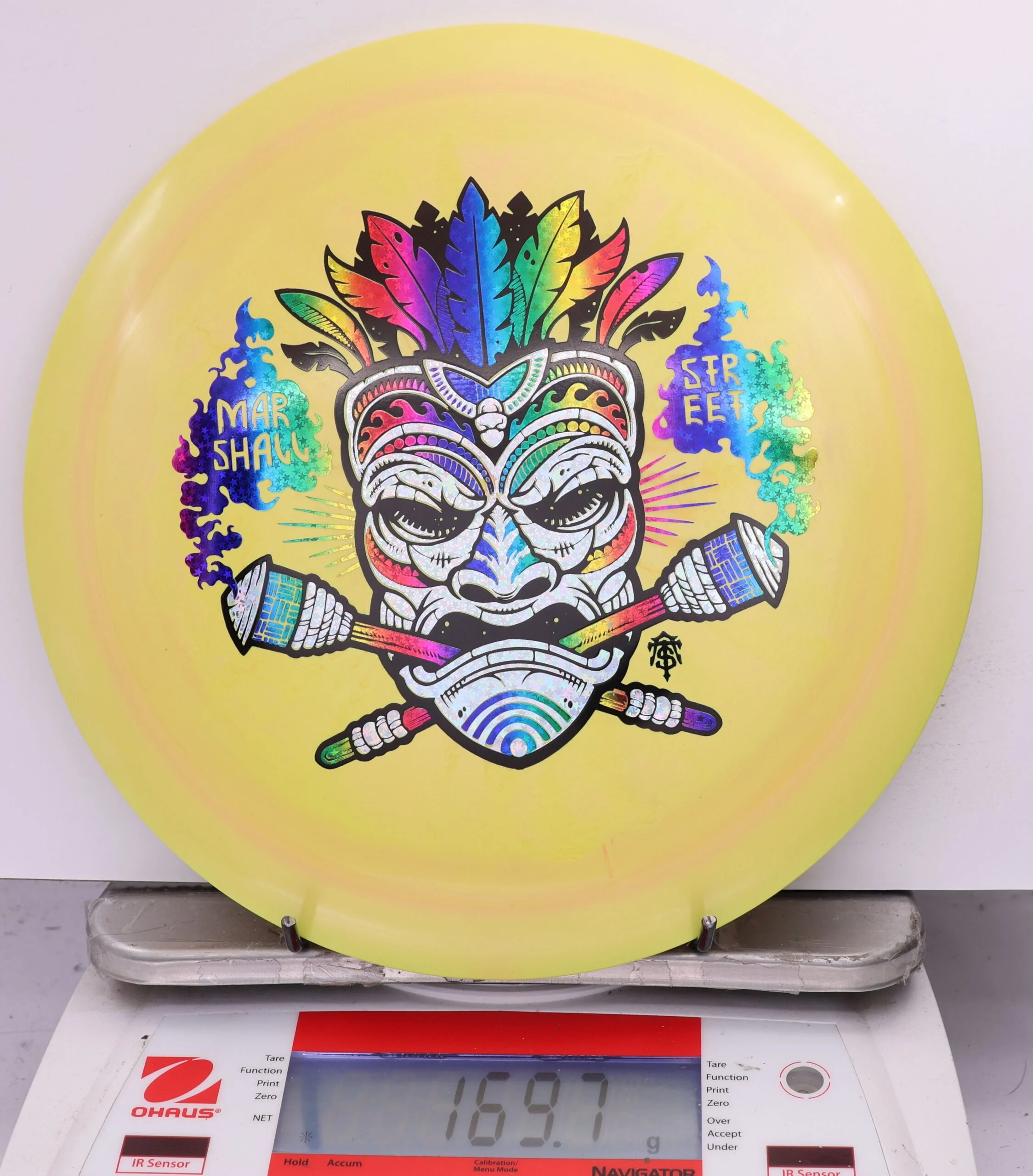 590879 ESP Heat, Marshall Street Tiki Mask - #16 Yellow, 170
