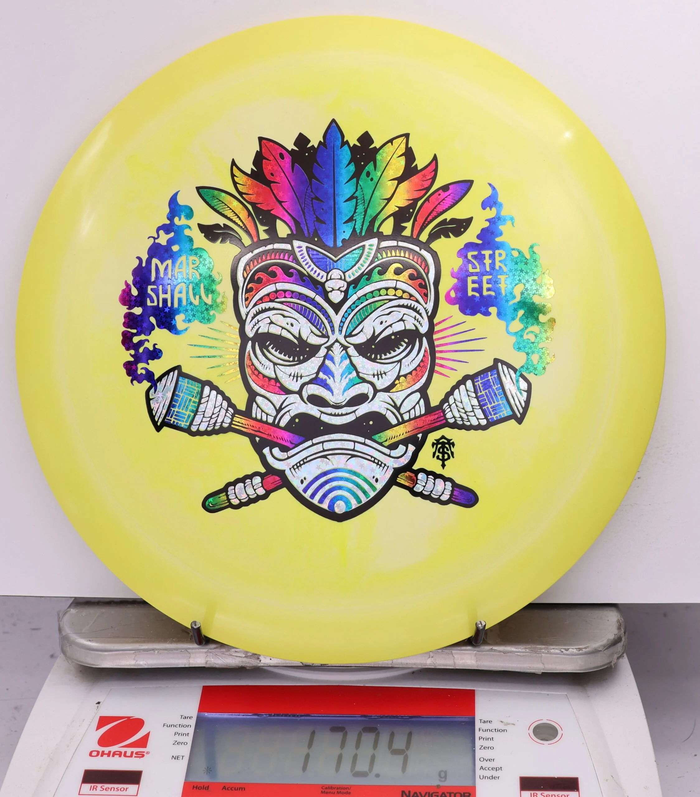 590901 ESP Heat, Marshall Street Tiki Mask - #19 Yellow, 170