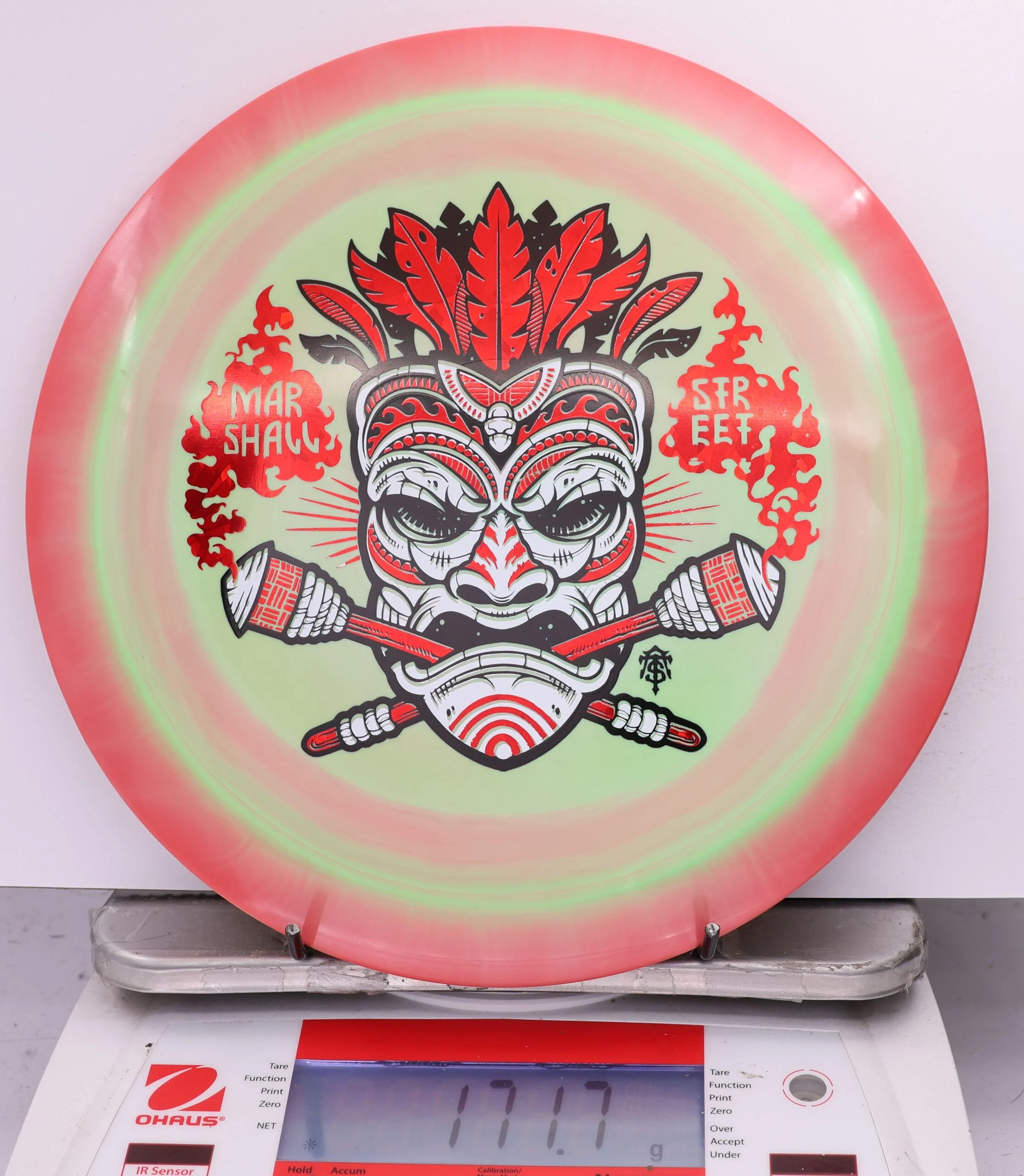 590980 ESP Thrasher, Marshall Street Tiki Mask - #12 RedGreen, 172
