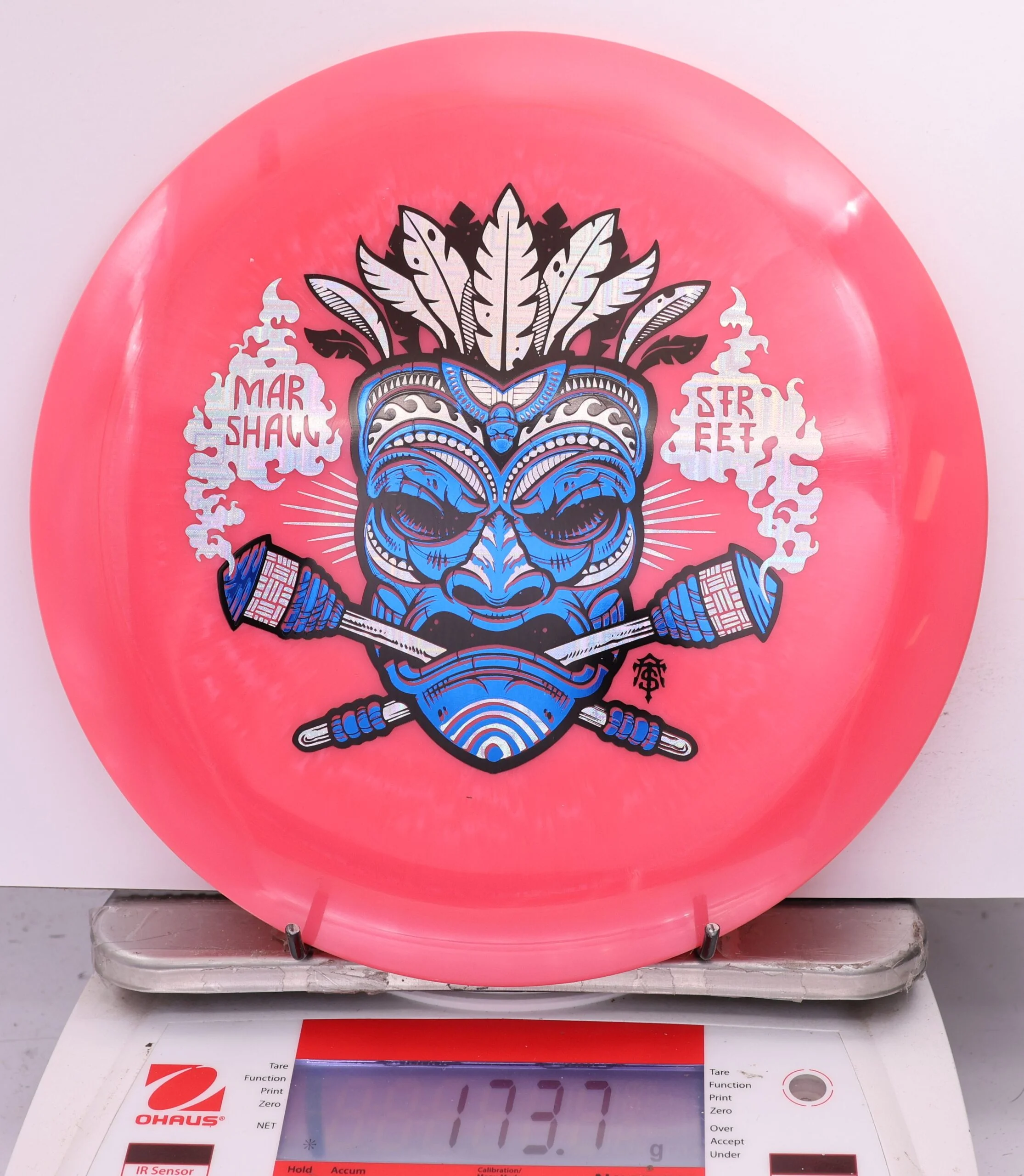 590983 ESP Thrasher, Marshall Street Tiki Mask - #15 PinkRed, 174