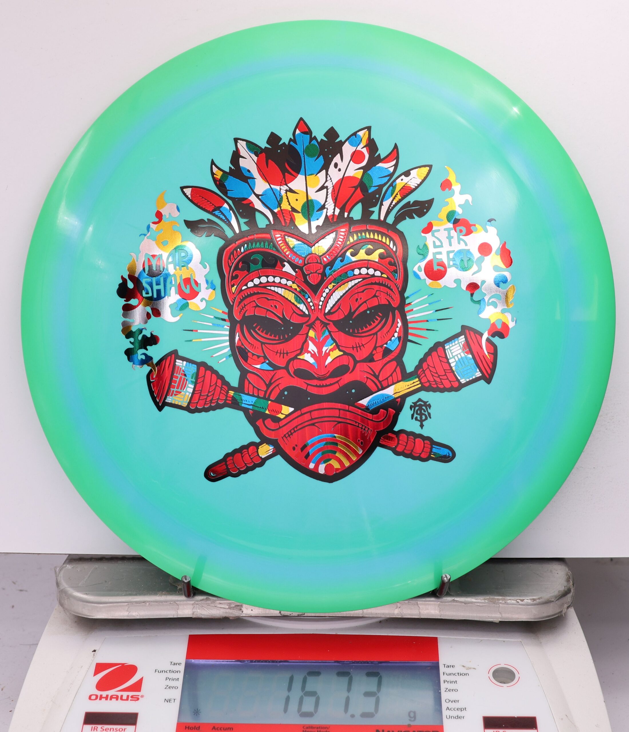 591037 ESP Scorch, Marshall Street Tiki Mask - #07 GreenTeal, 167