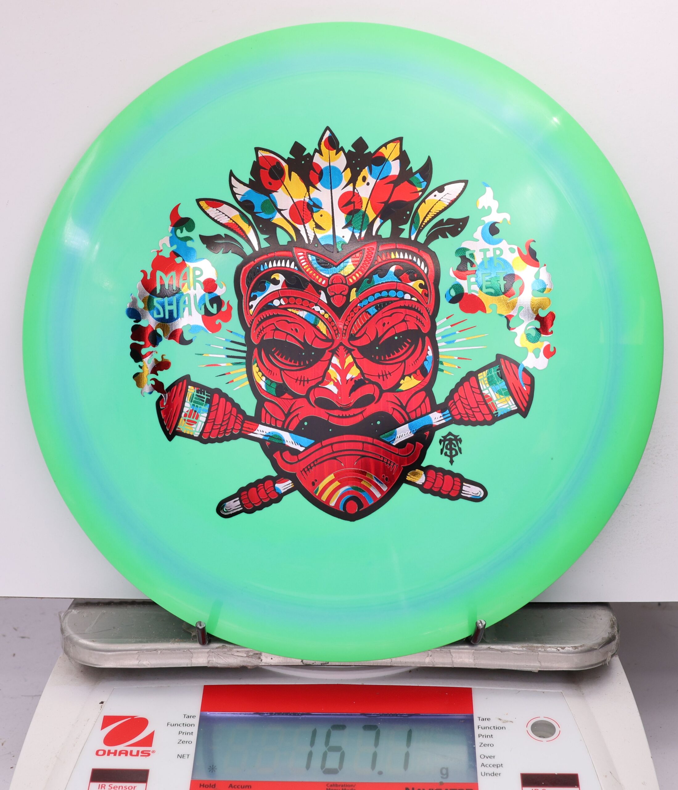 591038 ESP Scorch, Marshall Street Tiki Mask - #08 GreenTeal, 167