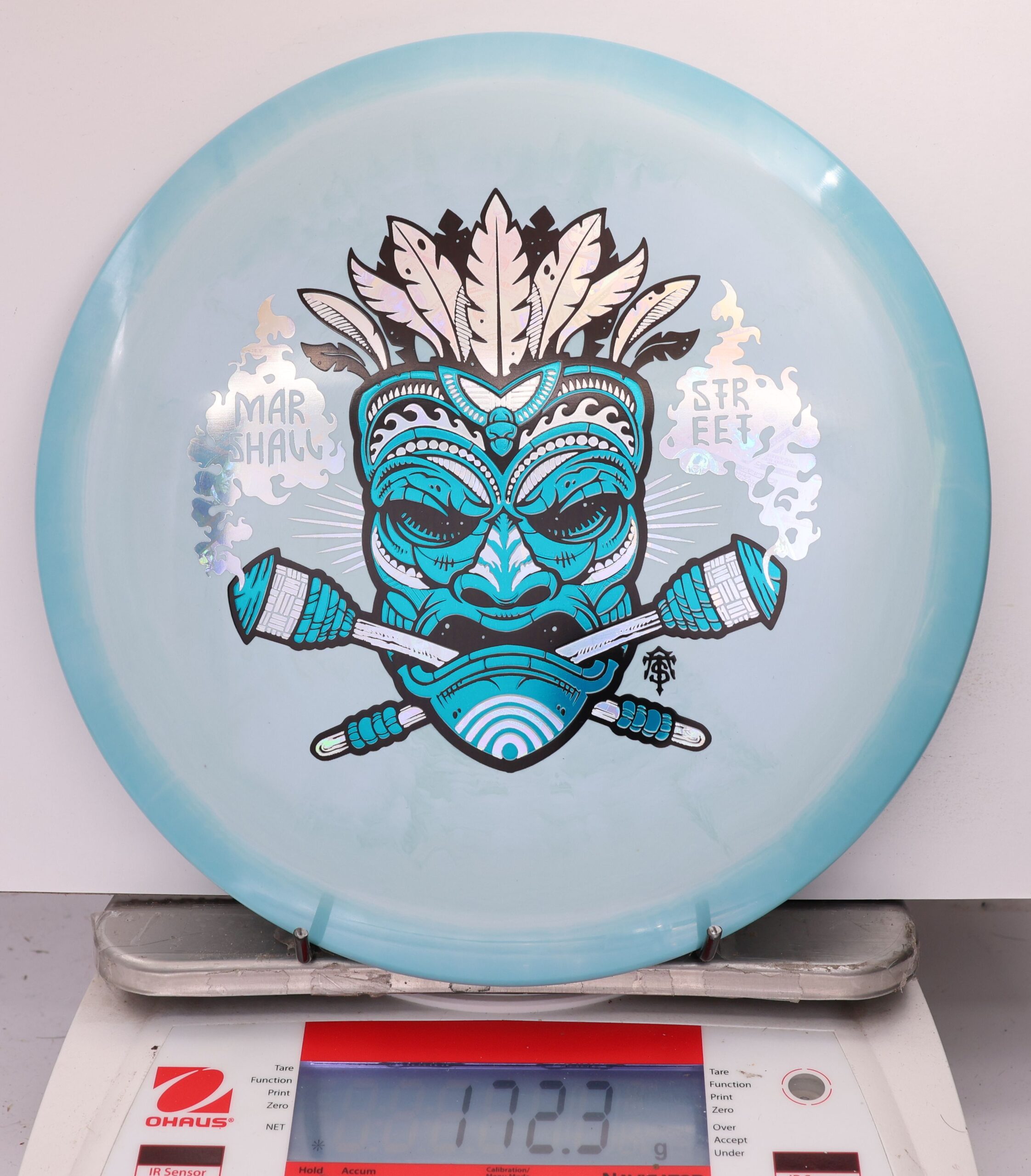 591126 ESP Cicada, Marshall Street Tiki Mask - #10 LtBlueGray, 172
