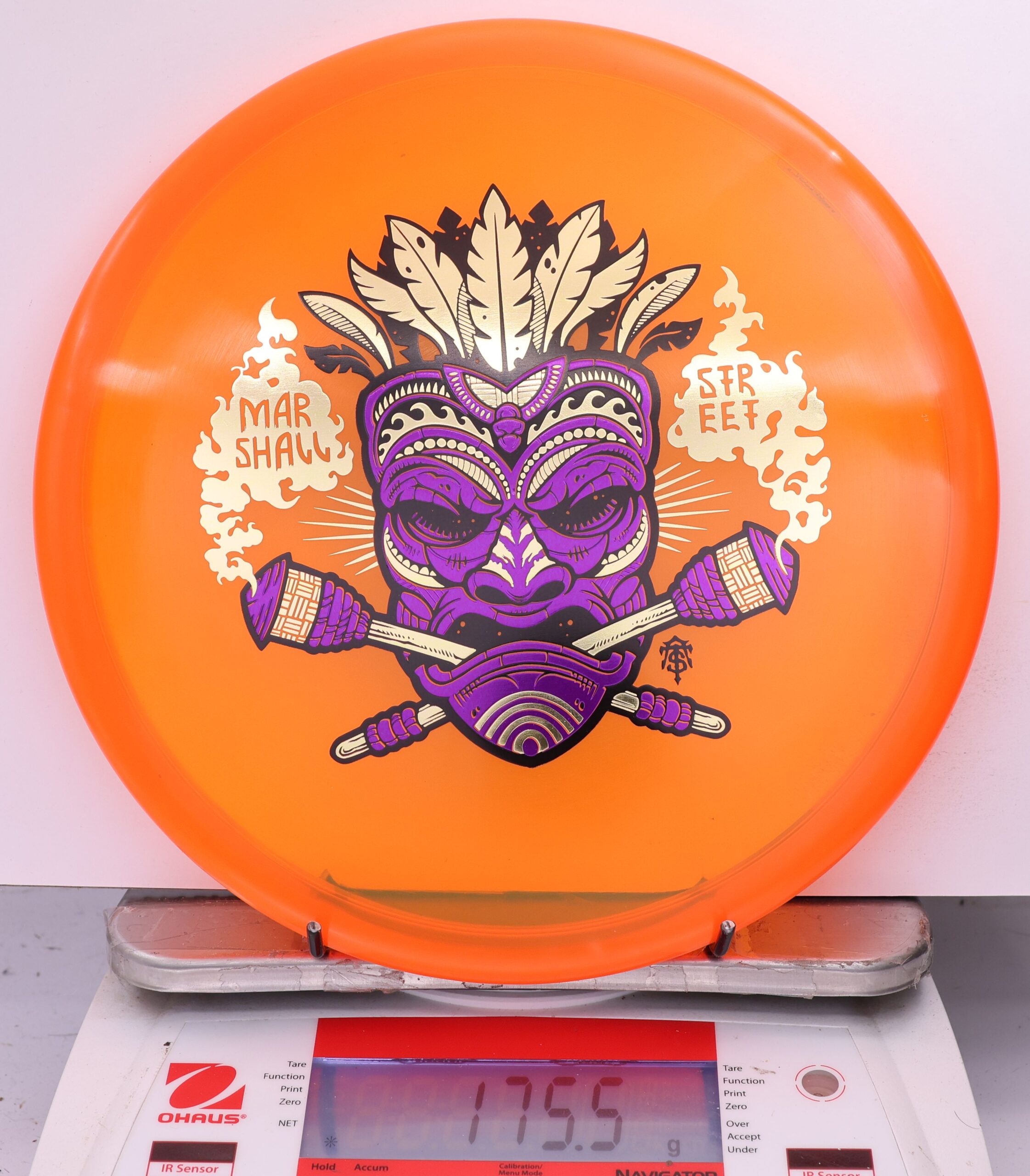 591709 Z Zone, Marshall Street Tiki Mask - #08 Orange, 176