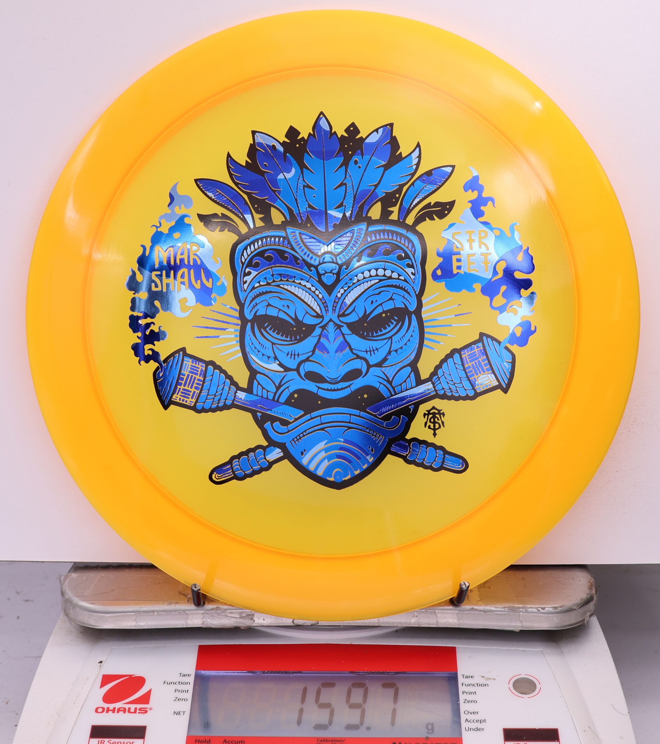 591863 Z Lite Zeus, Paul McBeth - Marshall Street Tiki Mask - #03 Orange, 160