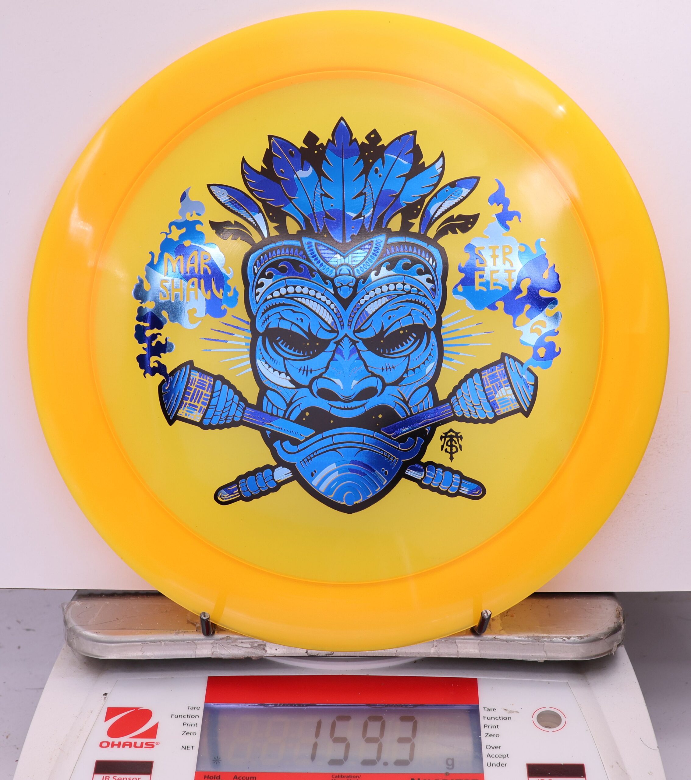 591887 Z Lite Zeus, Paul McBeth - Marshall Street Tiki Mask - #08 Orange, 159