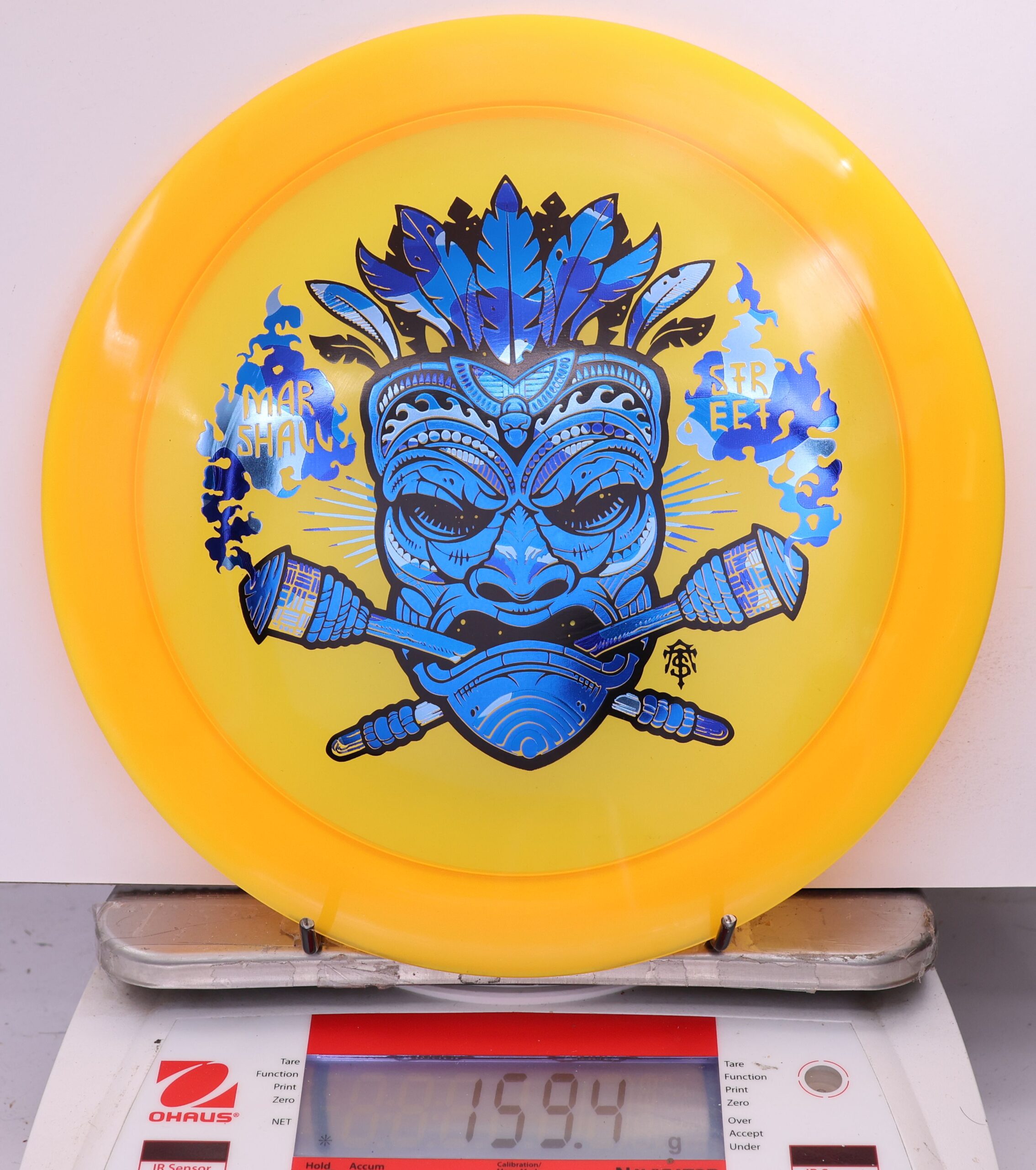 591906 Z Lite Zeus, Paul McBeth - Marshall Street Tiki Mask - #10 Orange, 159